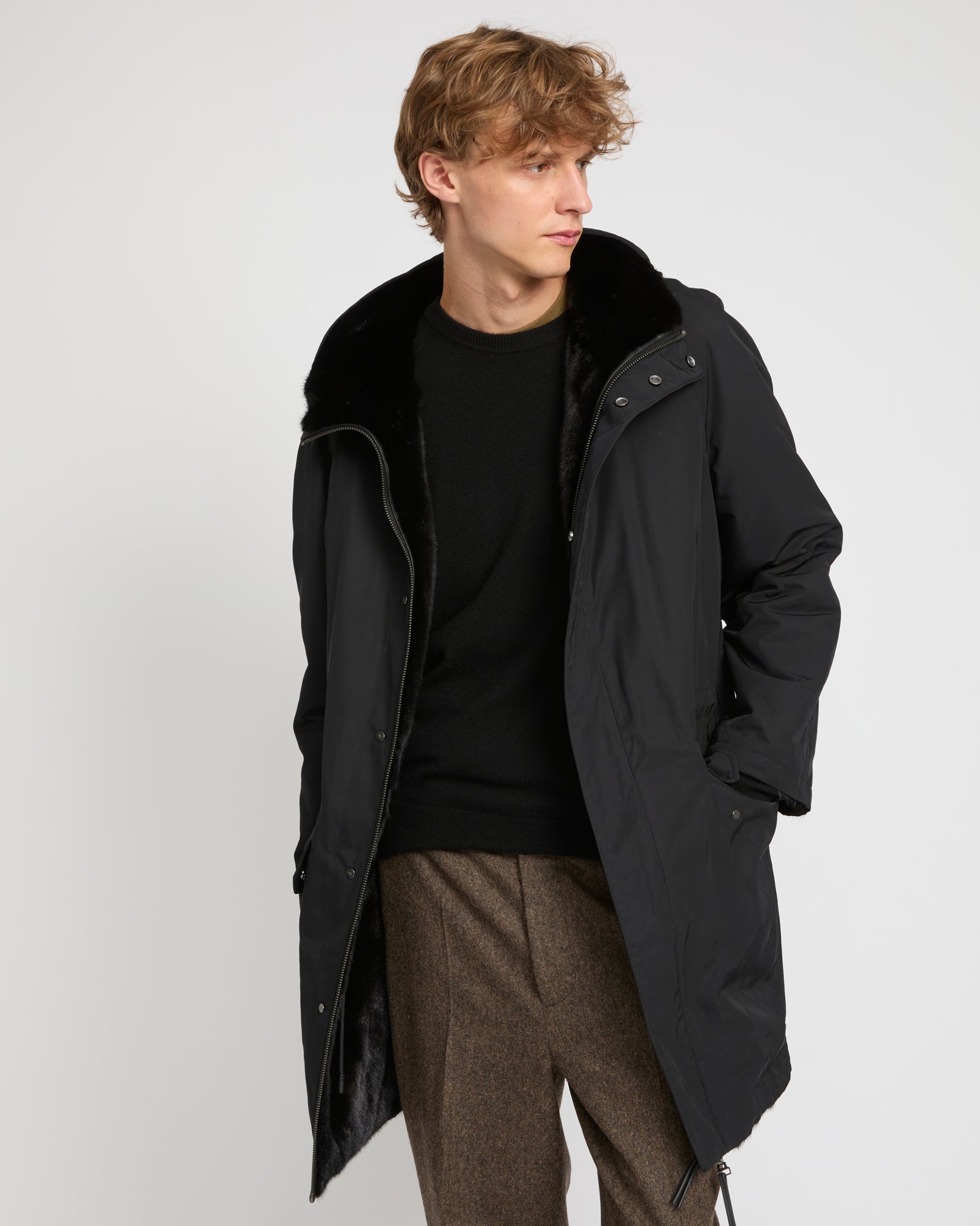 Reversible mink fur parka -Yves Salomon
