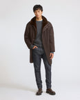 Reversible long-haired mink fur and technical fabric parka