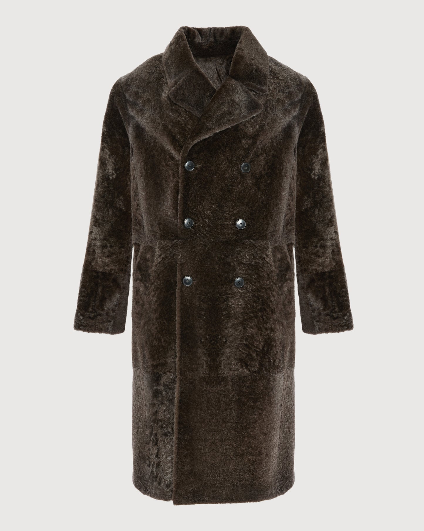 7/8 coat in Lacon shearling lambskin -Yves Salomon