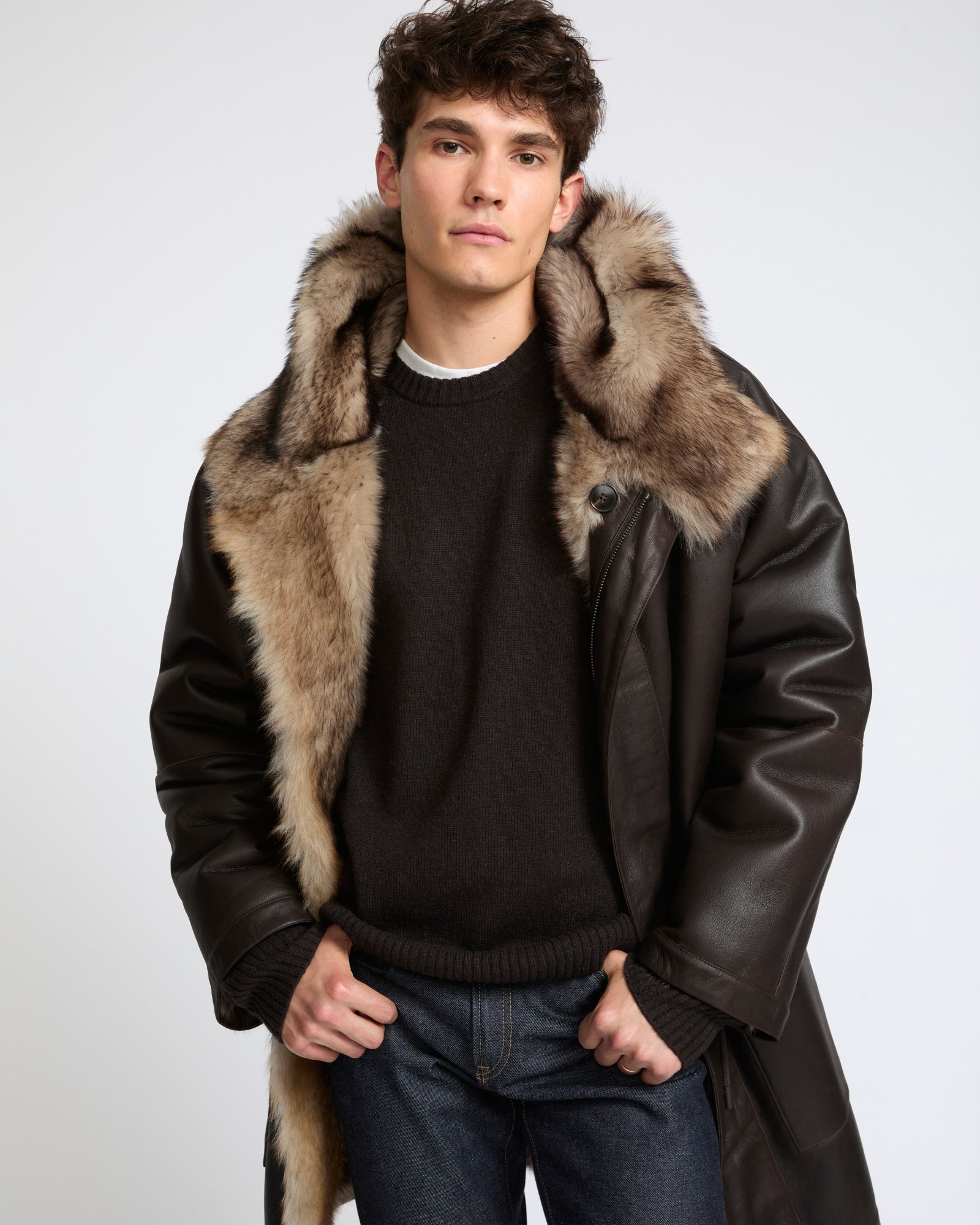 Reversible Toscana shearling fur-effect parka - Yves Salomon - New Fall Winter Collection