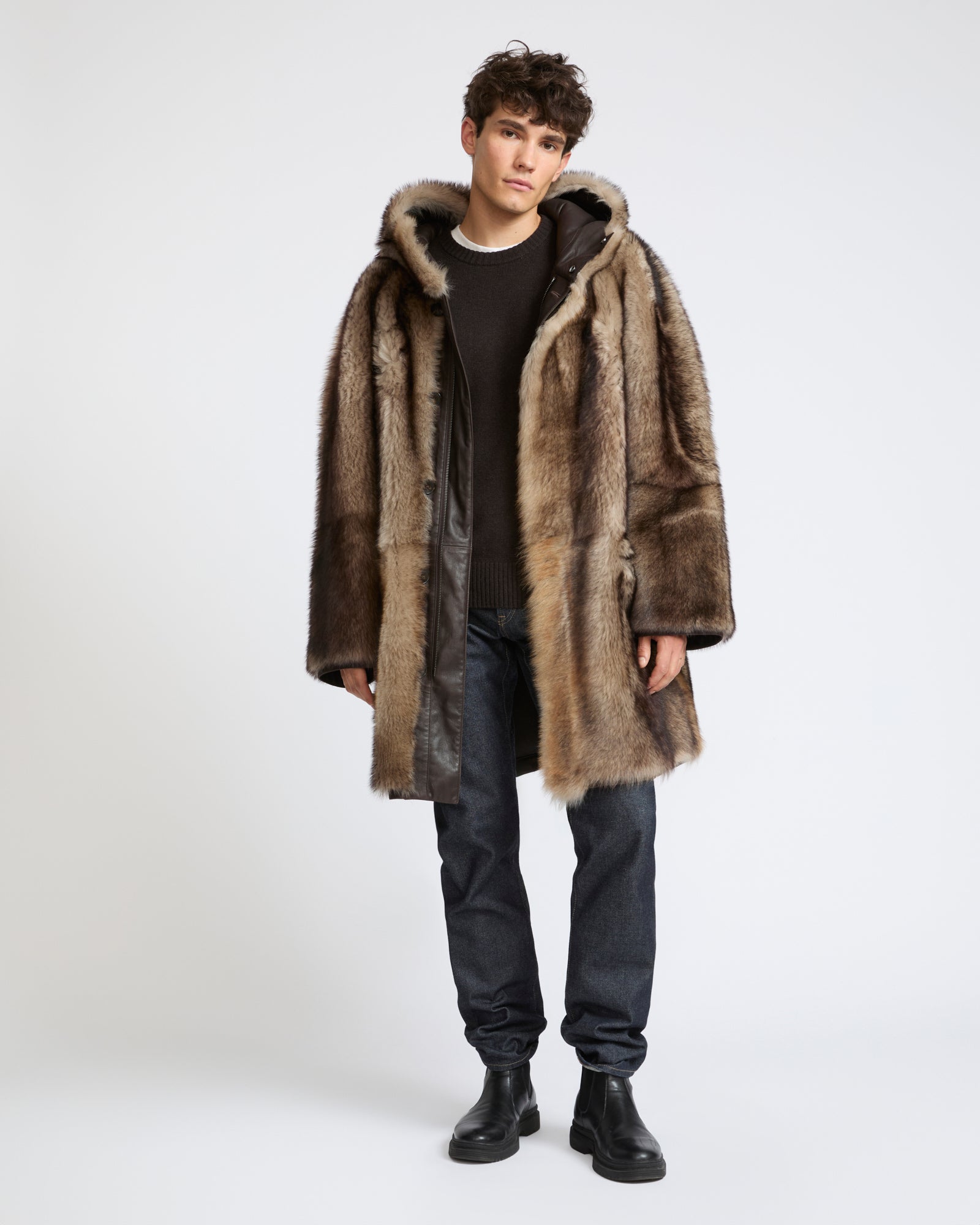 Reversible Toscana shearling fur-effect parka - Yves Salomon - New Fall Winter Collection