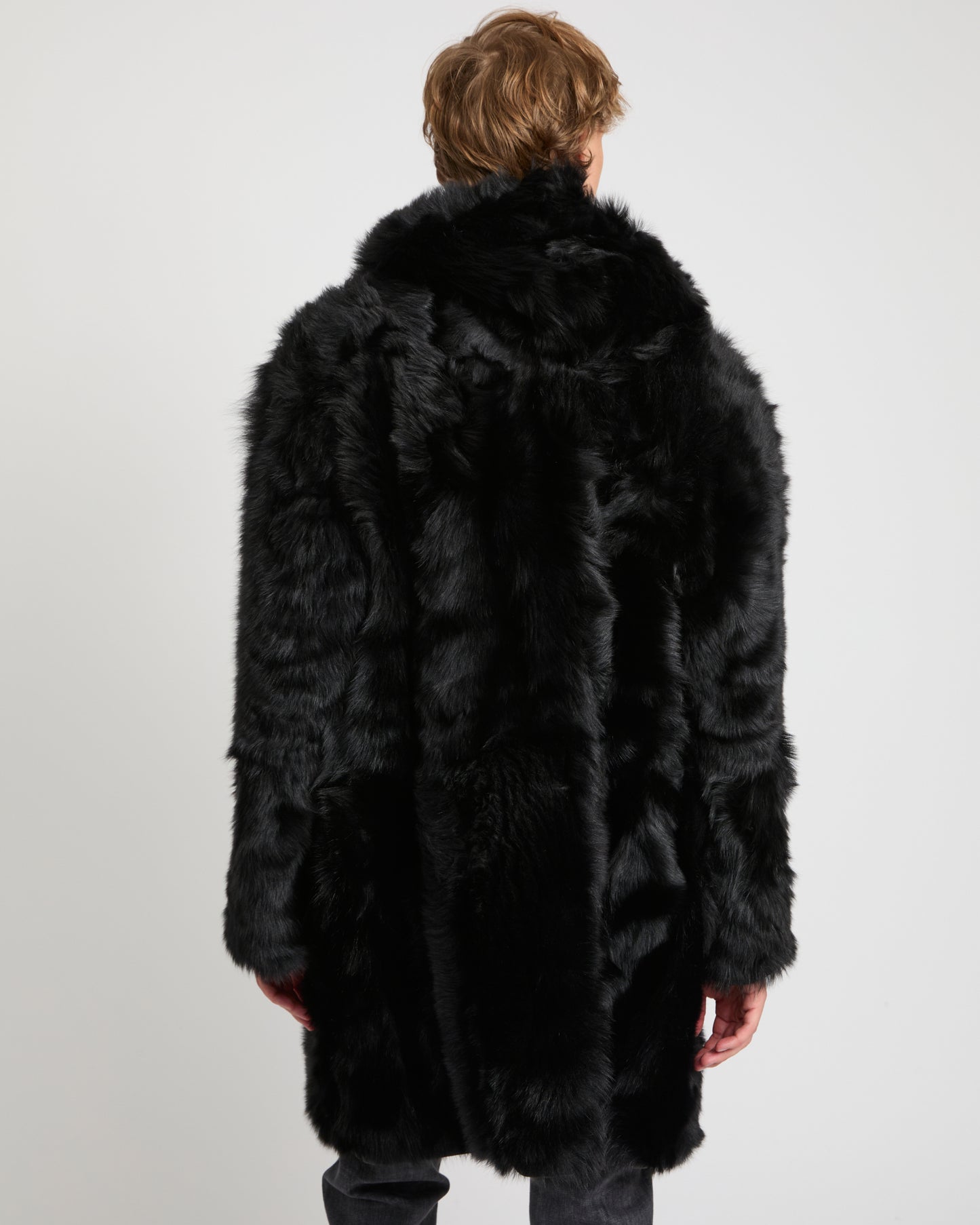 Toscana lambskin shearling parka style coat -Yves Salomon