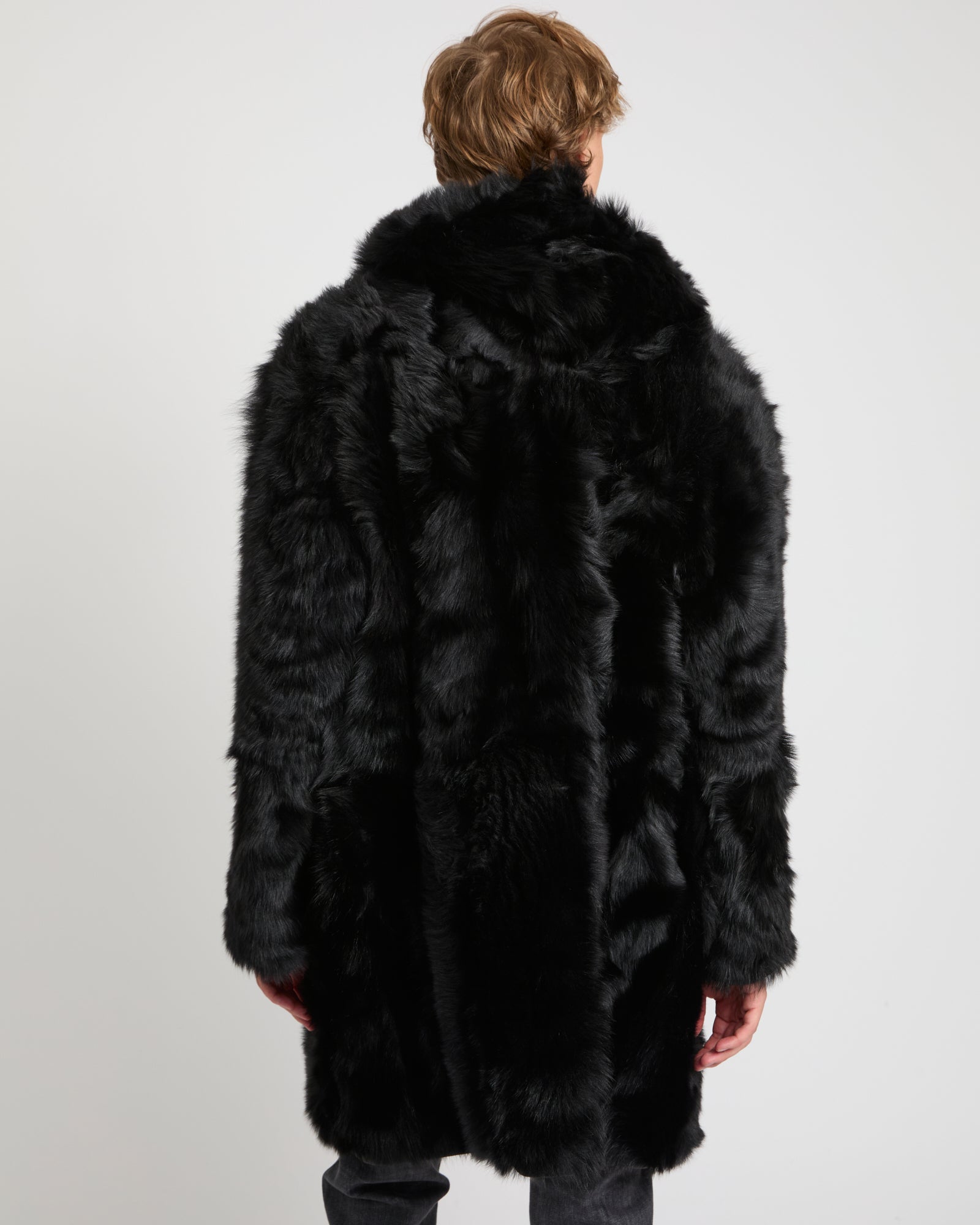 Toscana lambskin shearling parka style coat -Yves Salomon