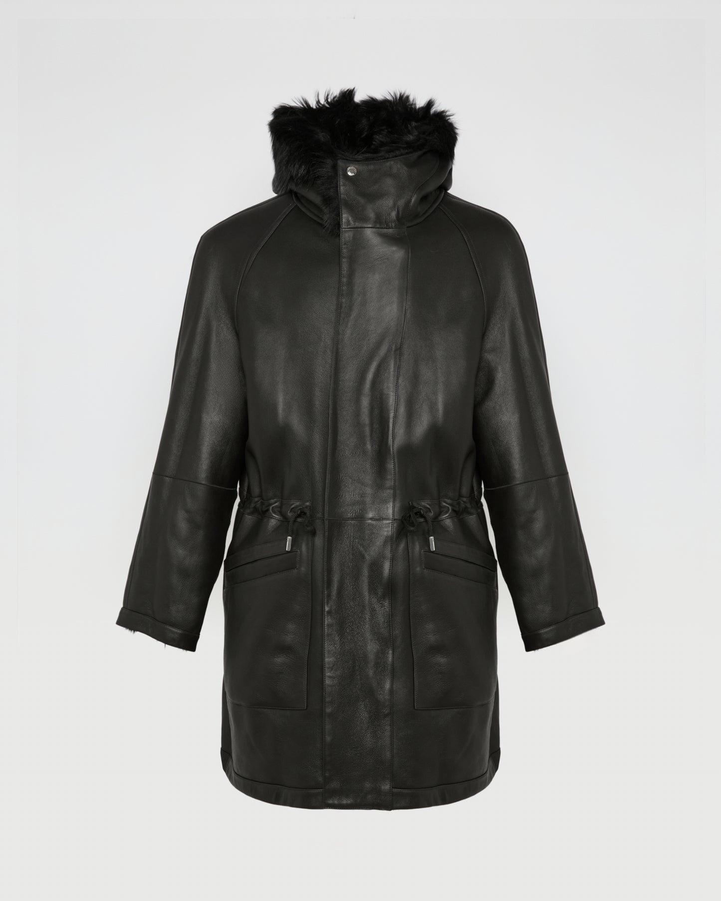 Toscana lambskin shearling parka style coat -Yves Salomon