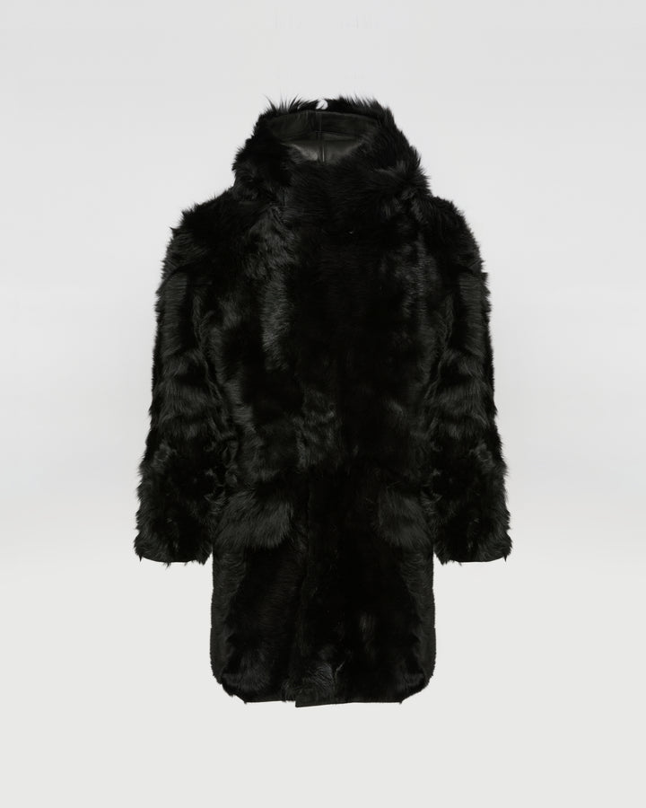 Toscana lambskin shearling parka style coat