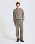 Loro Piana print wool cashmere flannel pants