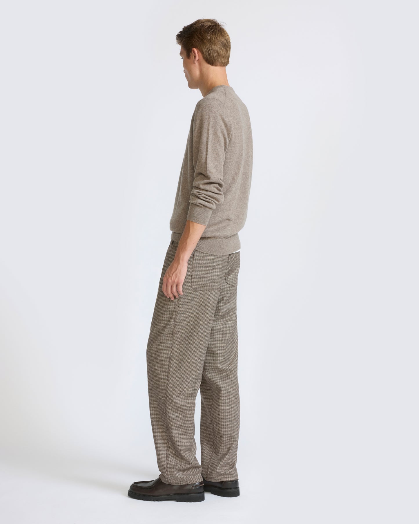Loro Piana print wool cashmere flannel pants - Yves Salomon - New Fall/Winter Collection