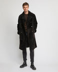 7/8 coat in Lacon shearling lambskin
