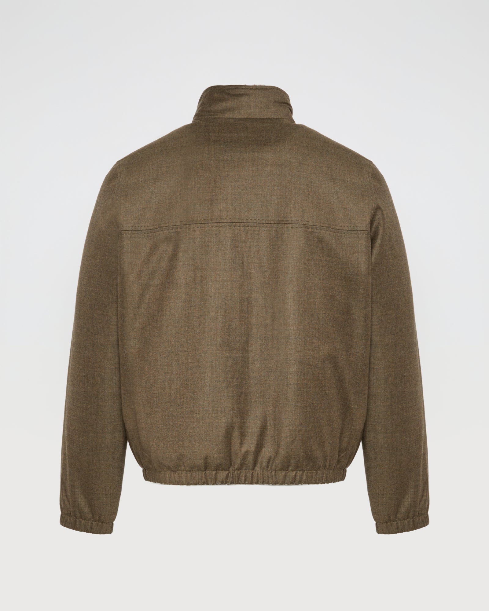 Loro Piana fabric jacket with mink collar -Yves Salomon