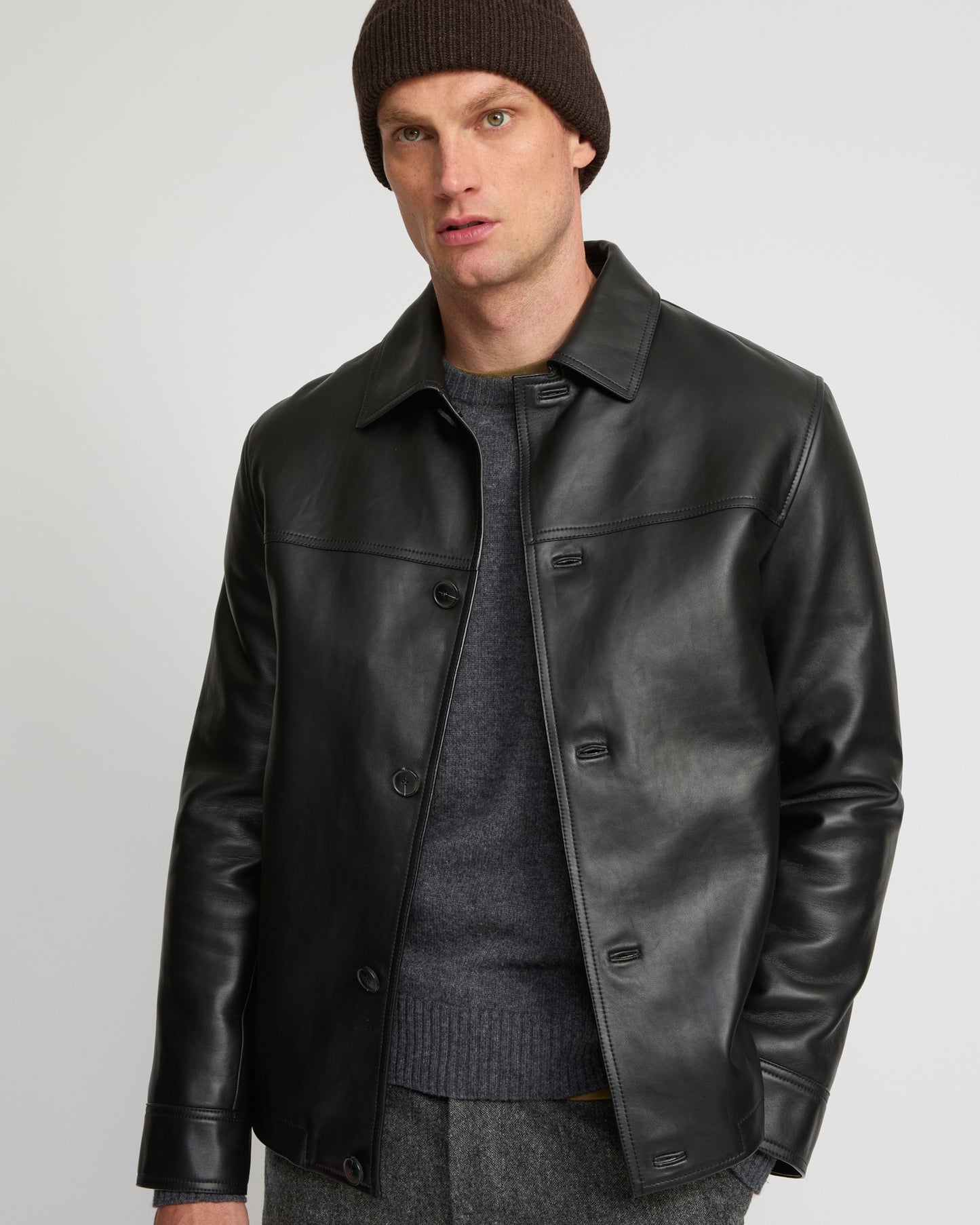 Lamb leather jacket