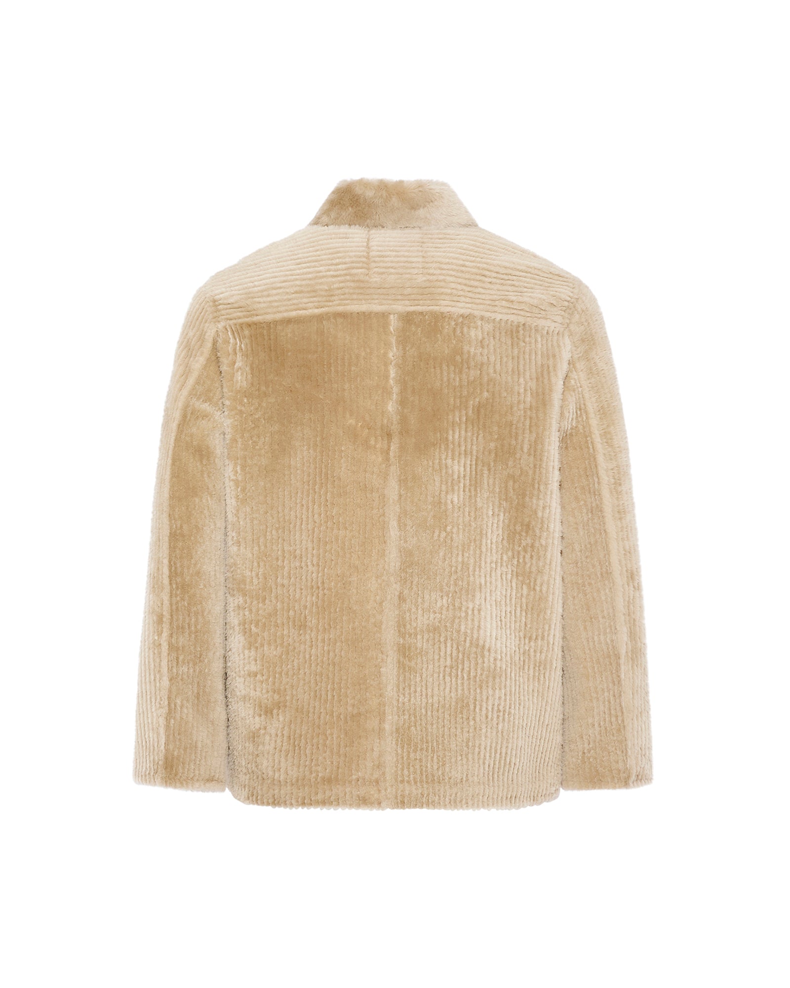 Ribbed Merino lamsbkin shearling overshirt -Yves Salomon