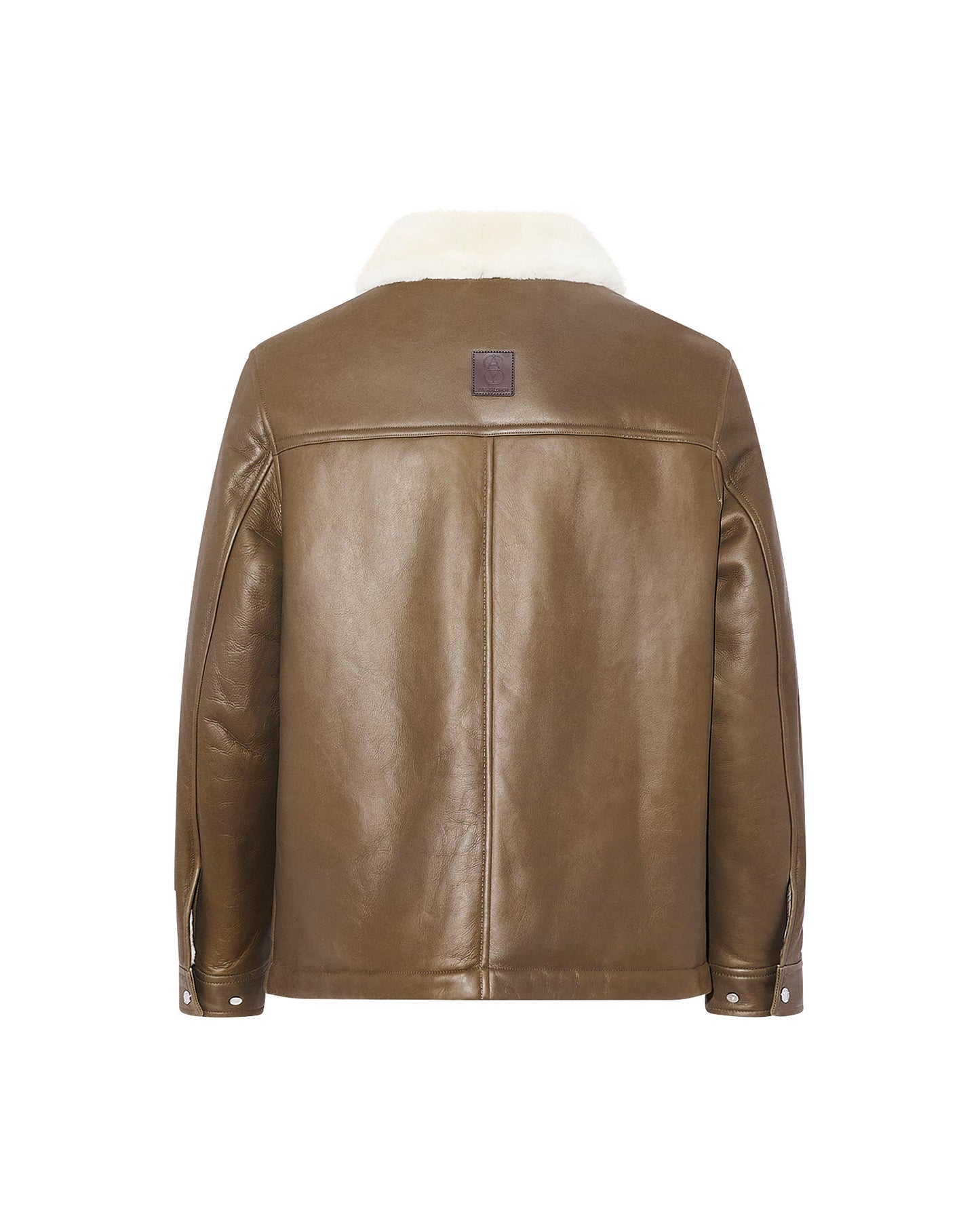 Silky lambskin shearling jacket