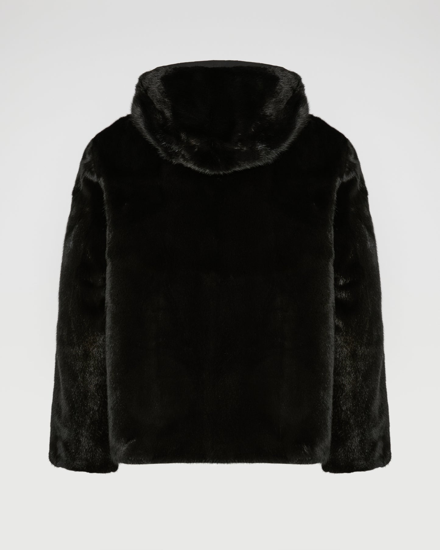 Reversible Hooded Jacket in Mink Fur and Technical Fabric -Yves Salomon