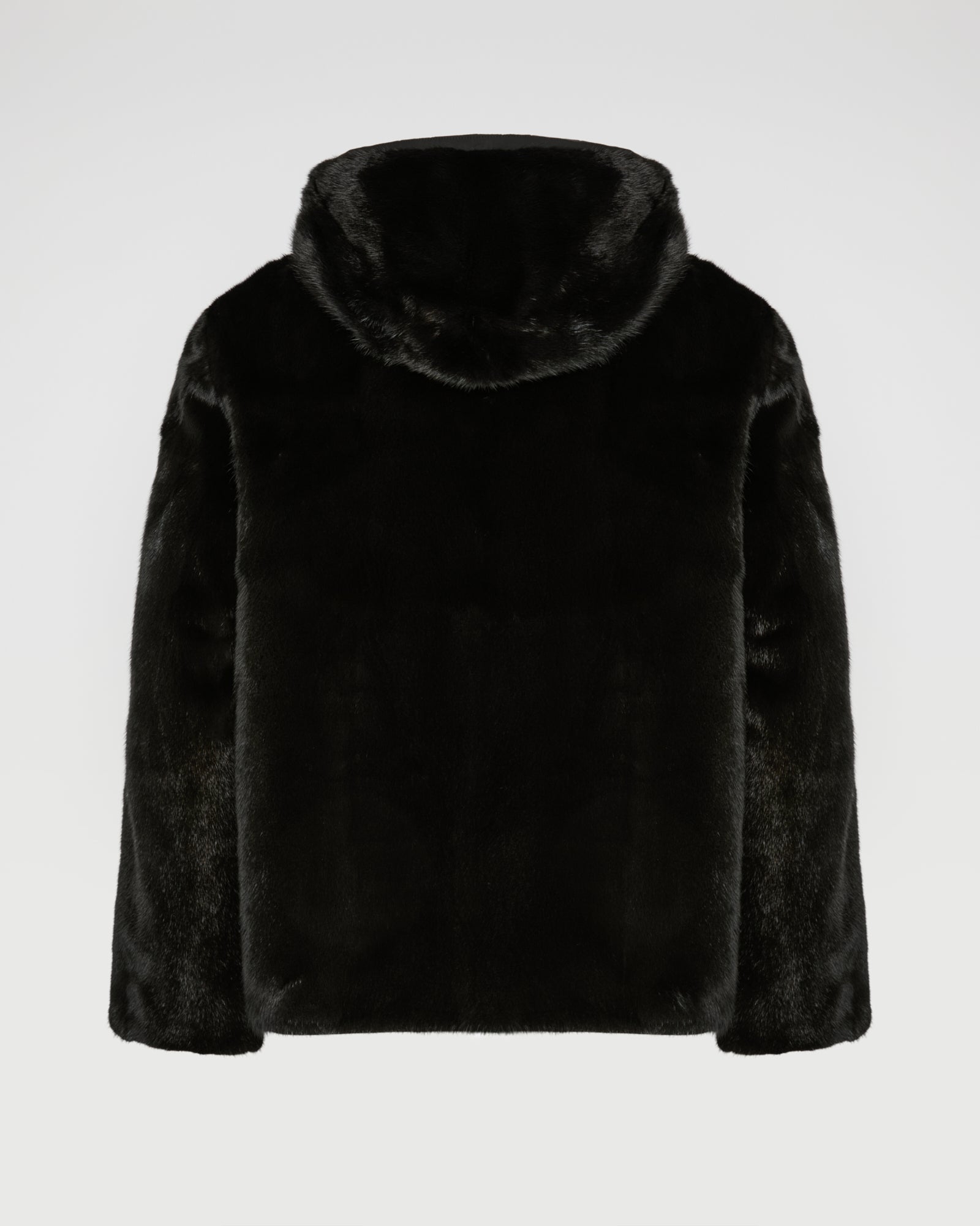 Reversible Hooded Jacket in Mink Fur and Technical Fabric -Yves Salomon