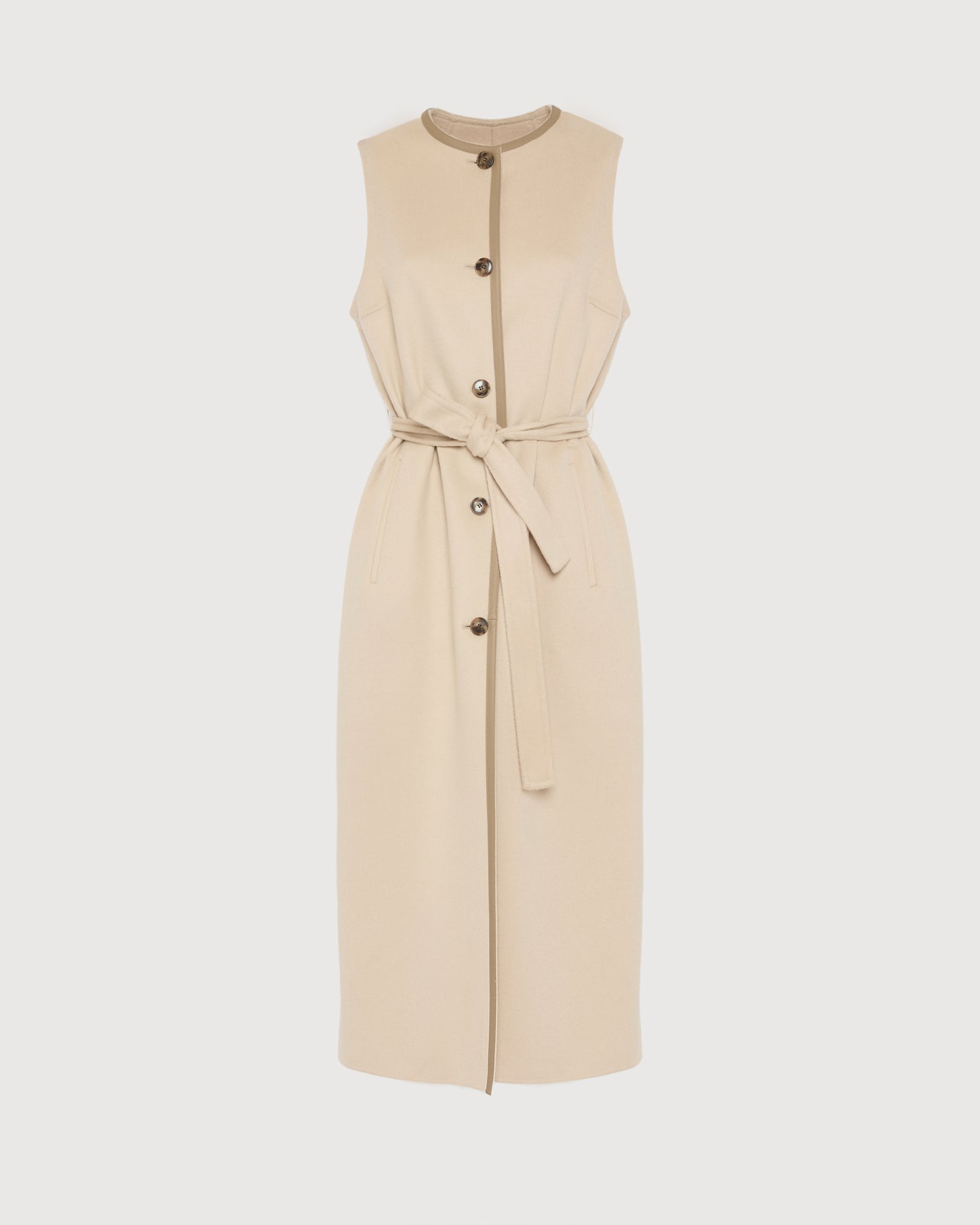 Long double-sided cashmere-blend gilet -Yves Salomon
