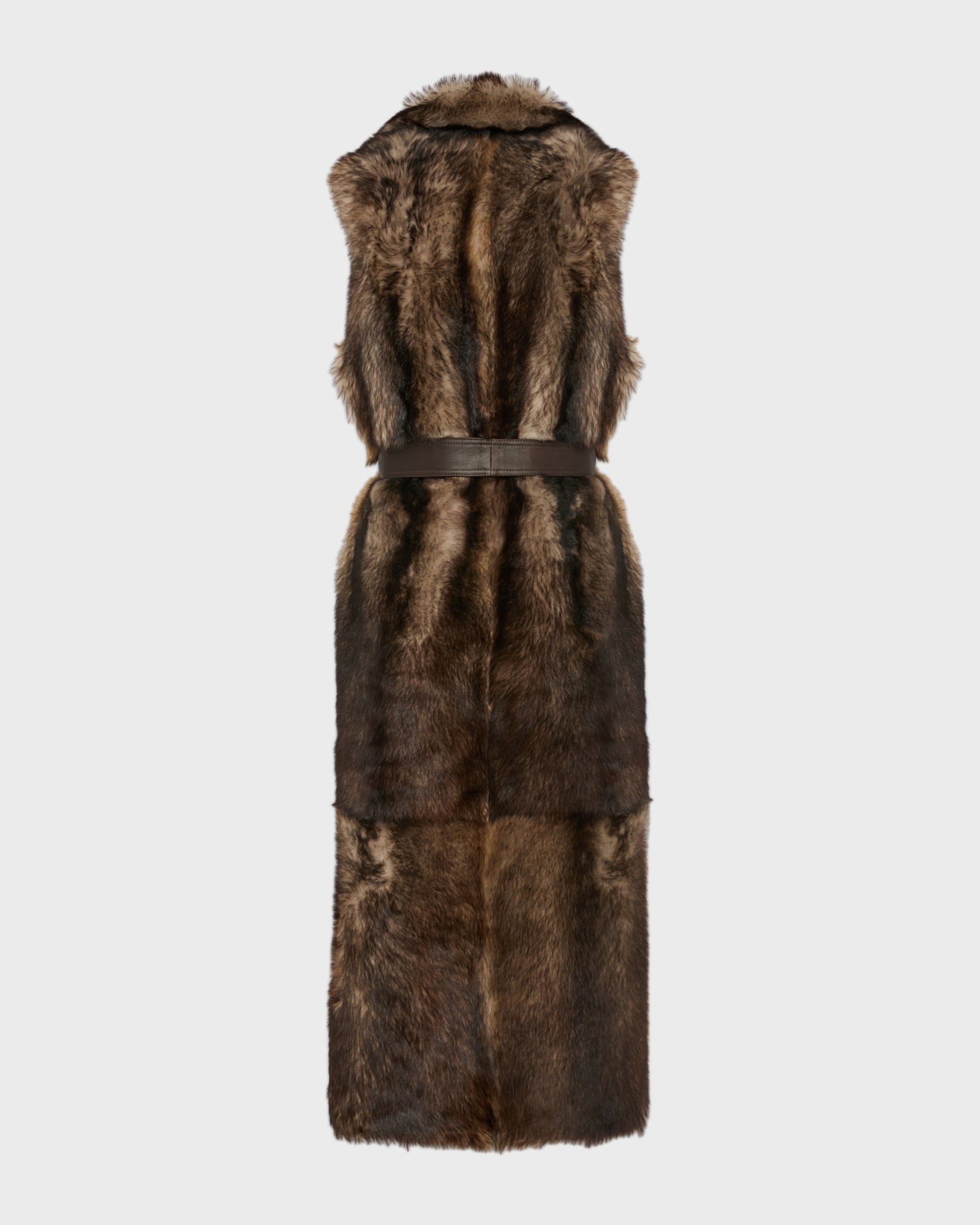Long Toscana lambskin shearling gilet -Yves Salomon