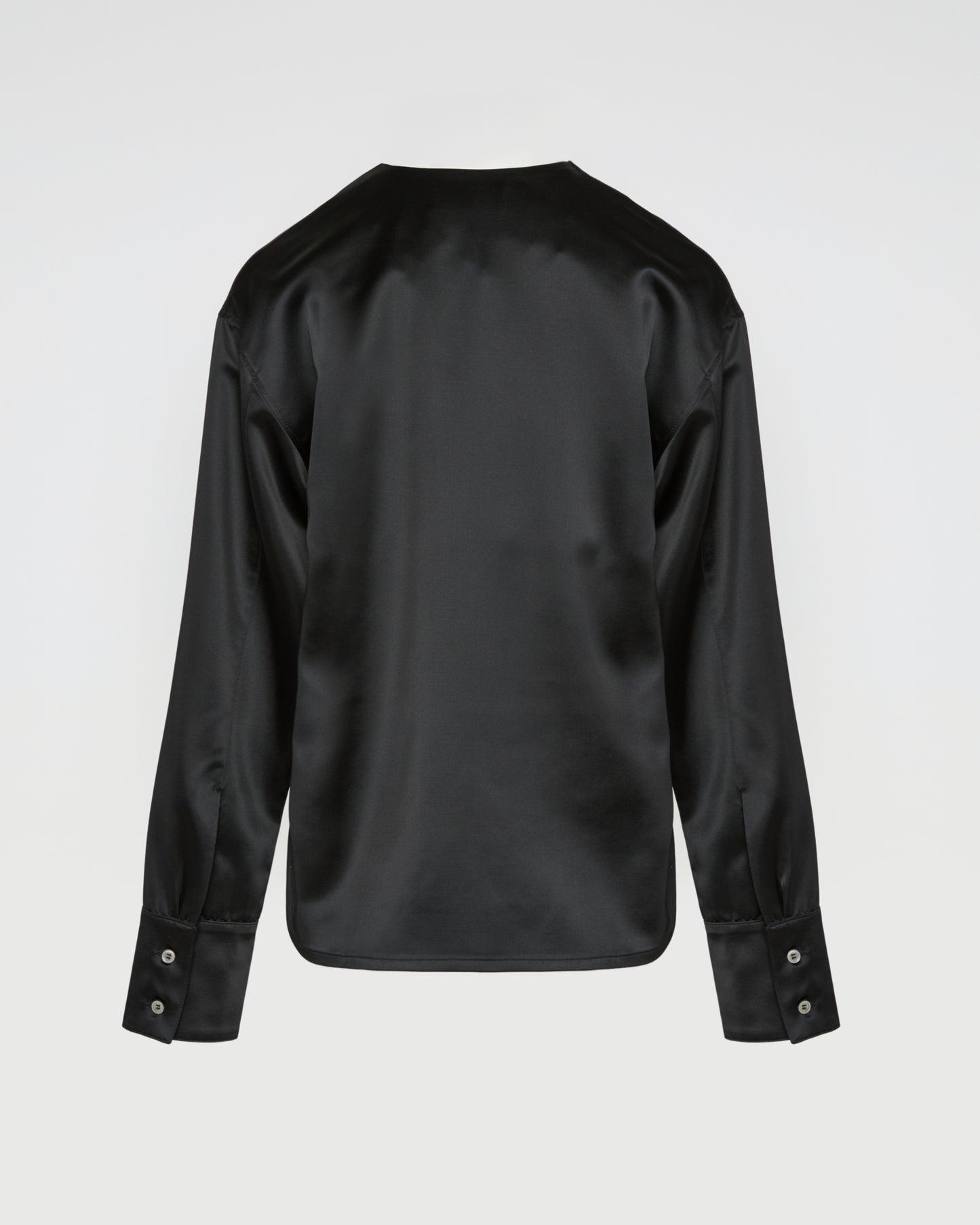 Heavy wool satin blouse -Yves Salomon
