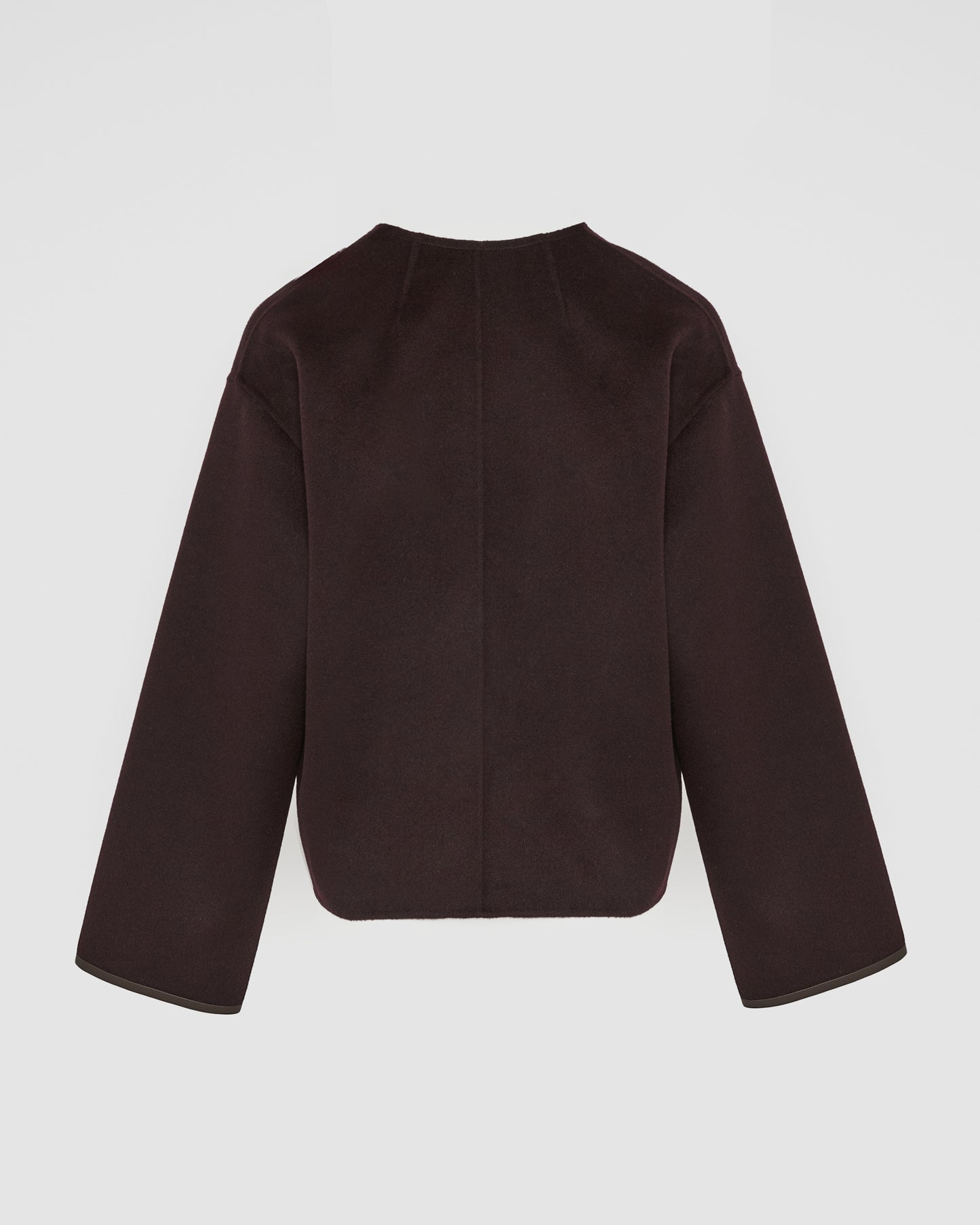 Double-sided cashmere-blend pea jacket