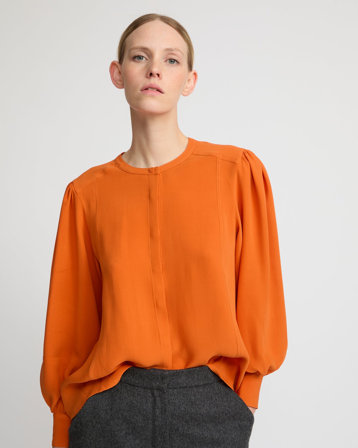 Silk crepe blouse