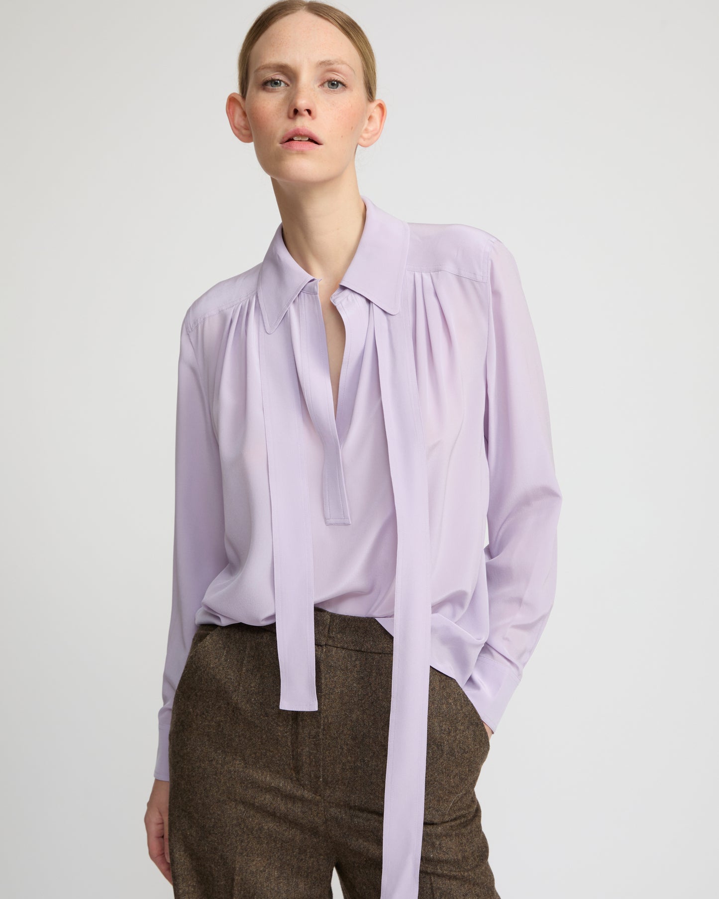 Light silk crepe blouse