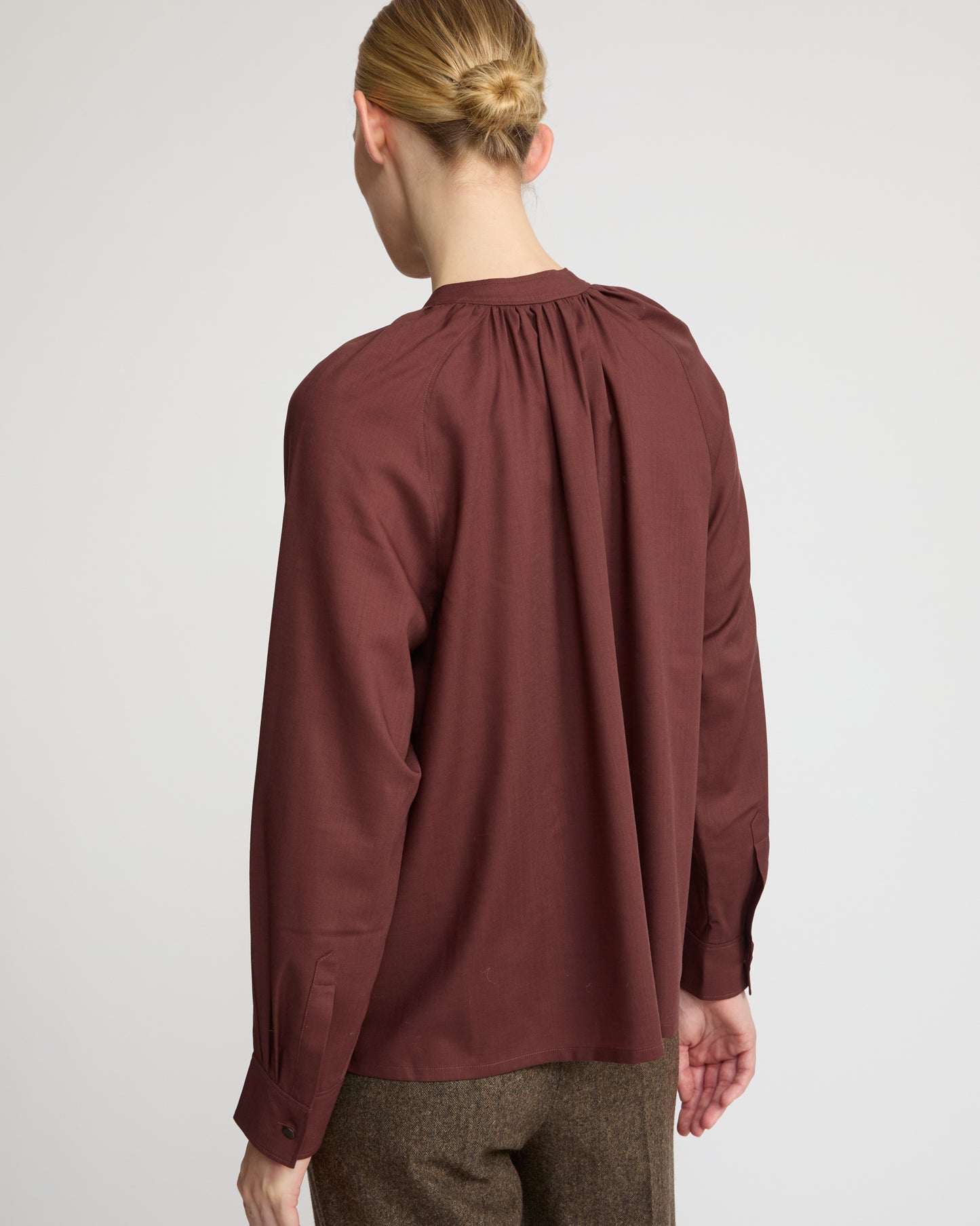 Wool voile shirt