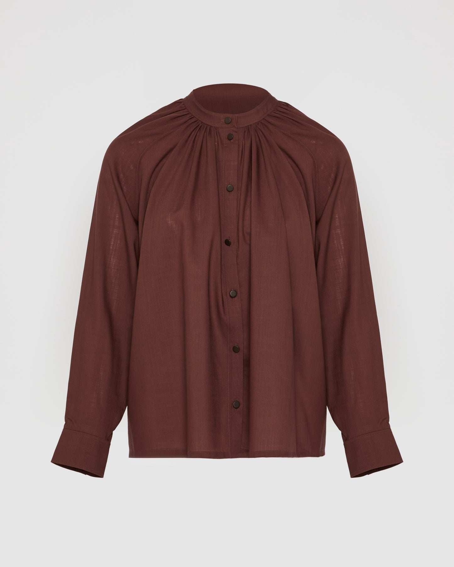 Wool voile shirt