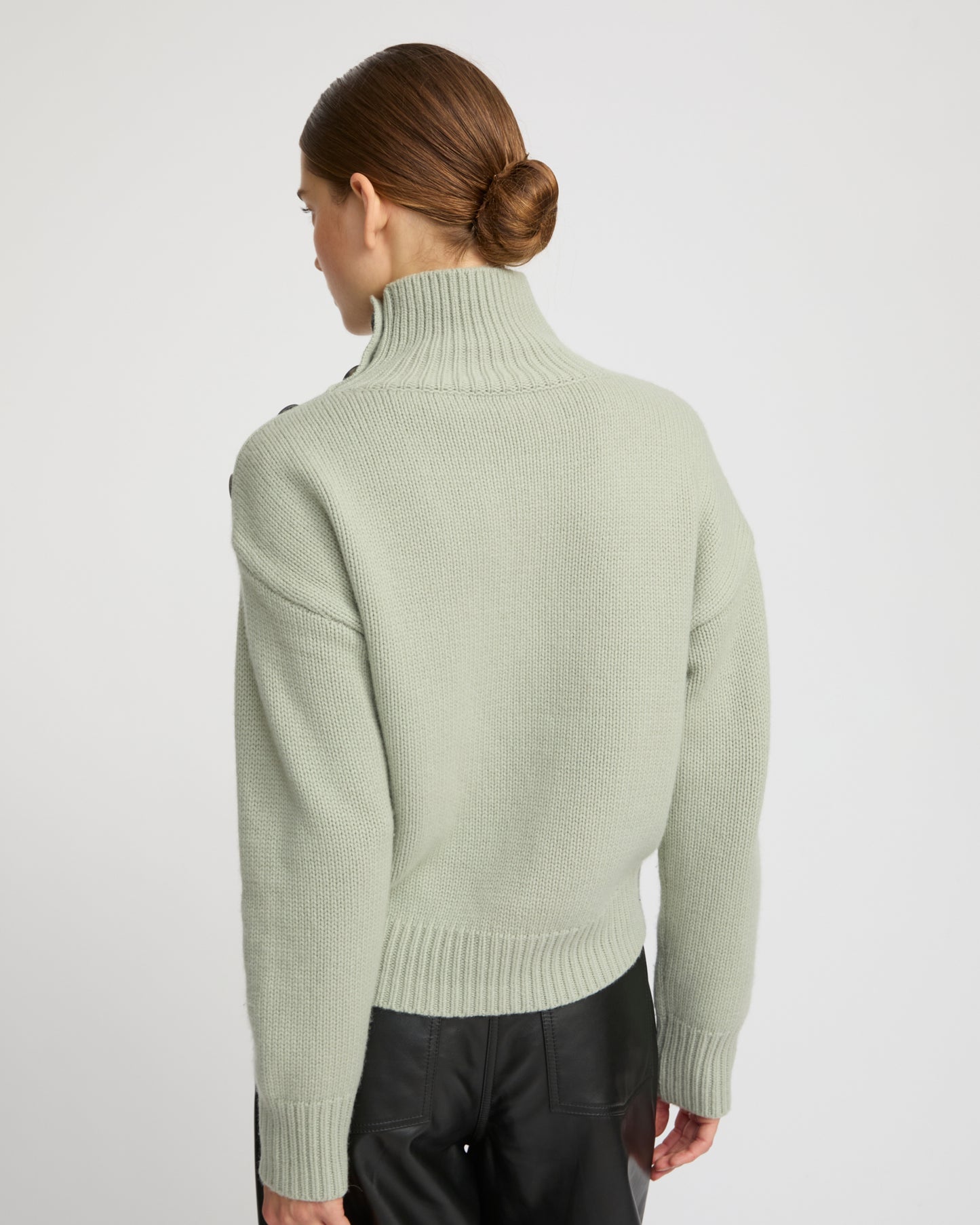 Short oversized knitted jumper -Yves Salomon