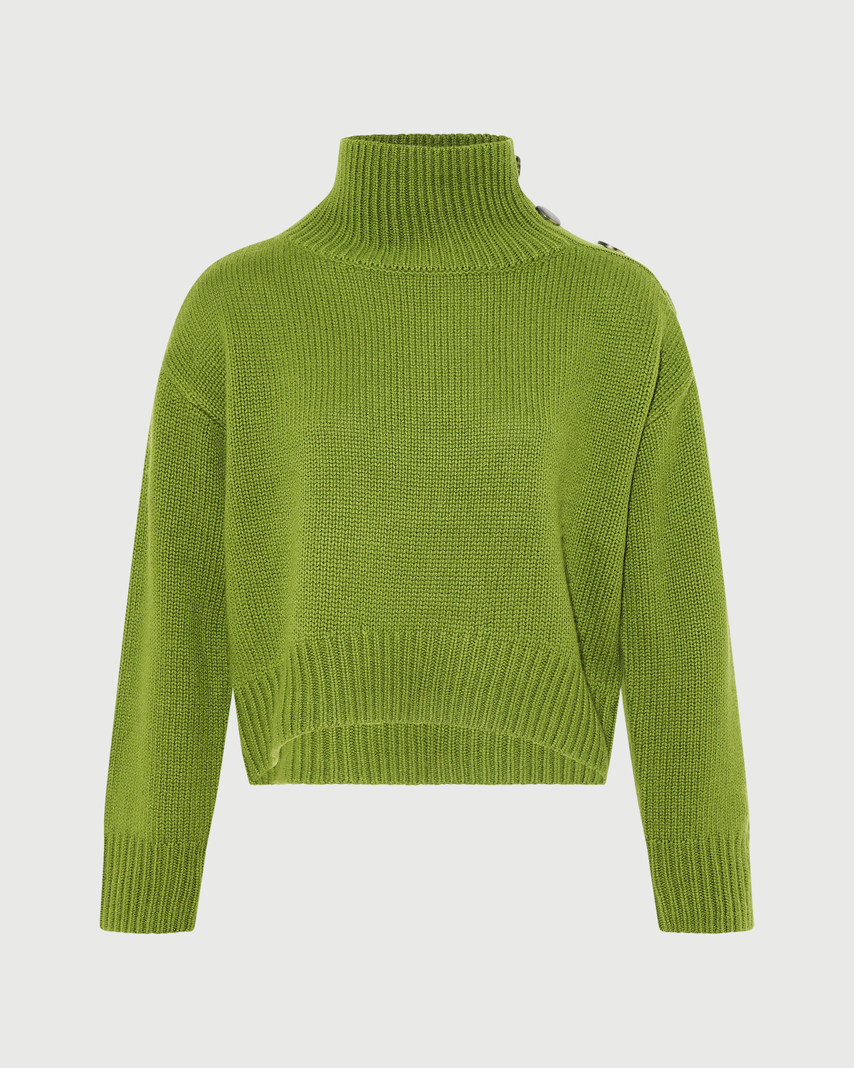 Short oversized knitted sweater - Yves Salomon - New Fall Winter Collection