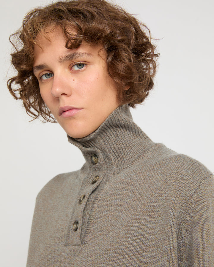 High neck knit jumper -Yves Salomon
