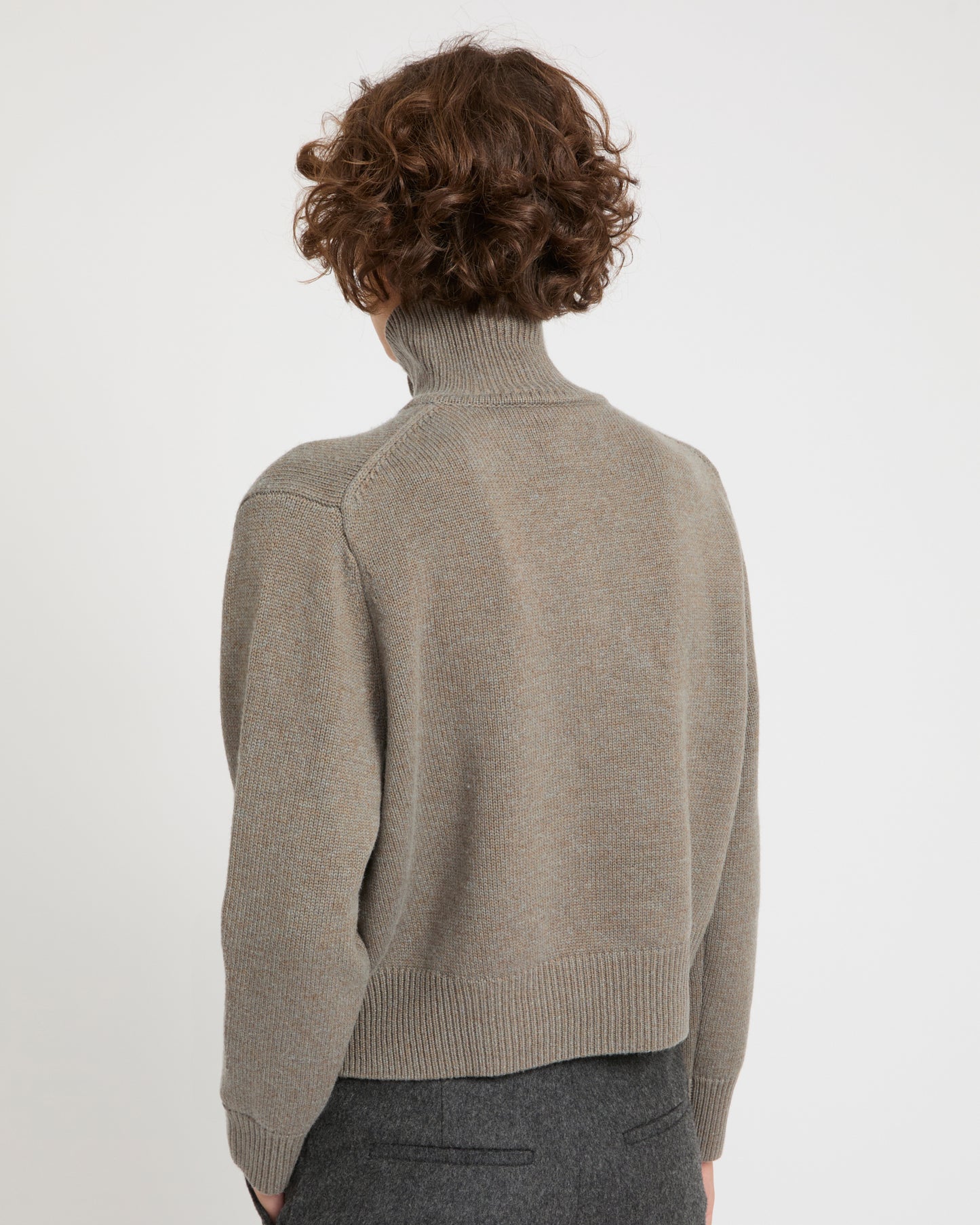 High neck knit jumper -Yves Salomon