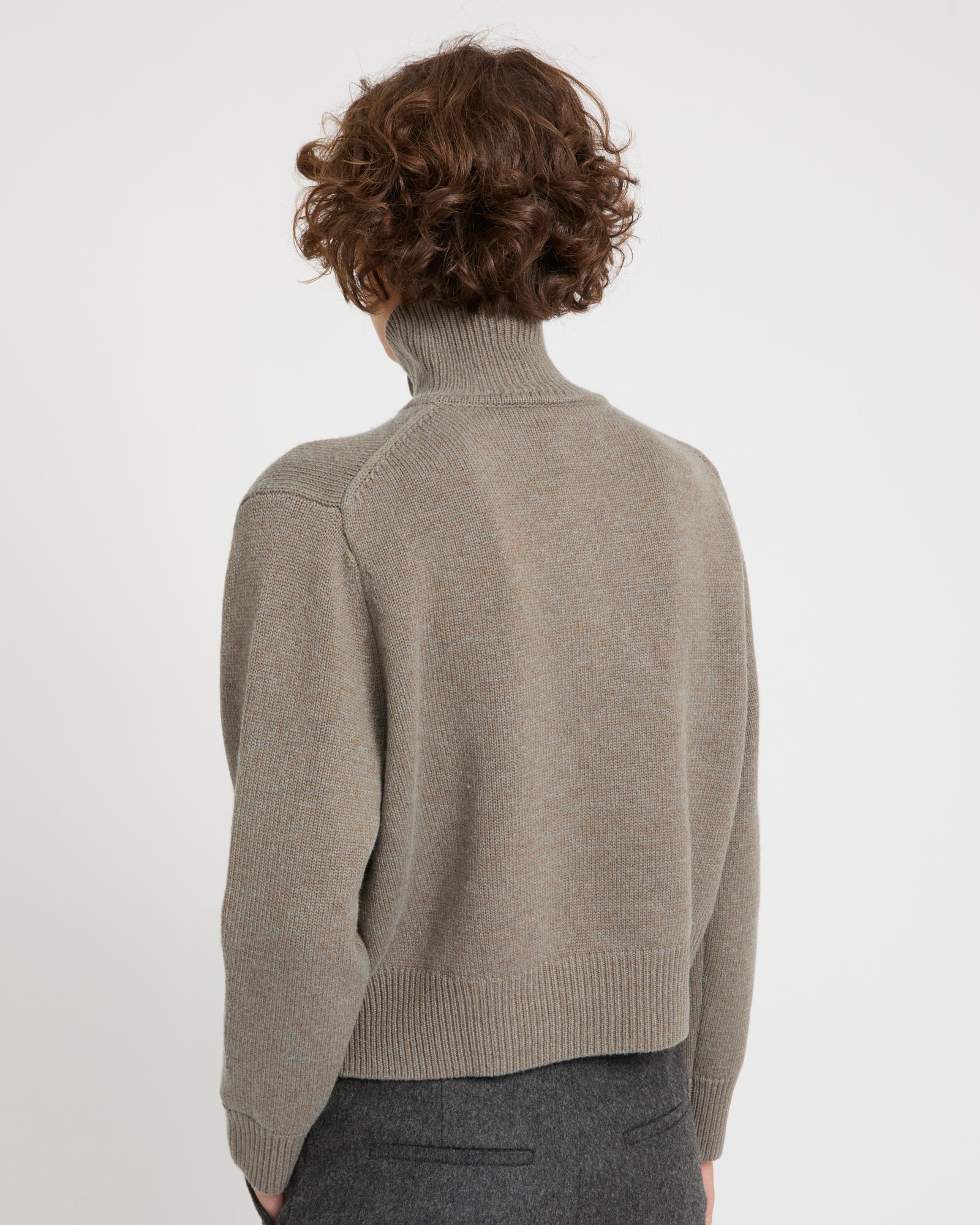 High neck knit jumper -Yves Salomon