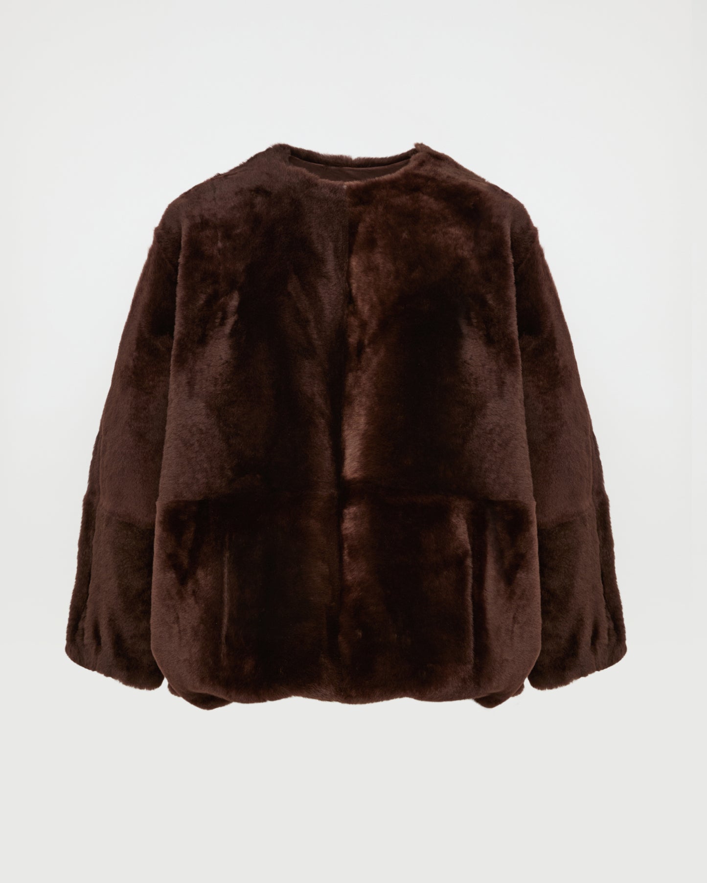 Lambskin shearling sweatshirt -Yves Salomon