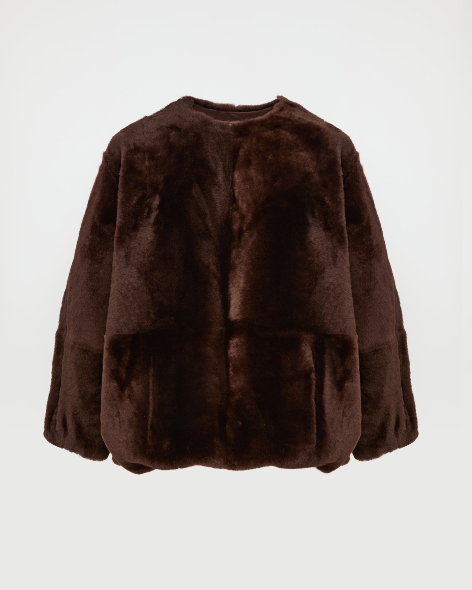 Lambskin shearling sweatshirt -Yves Salomon