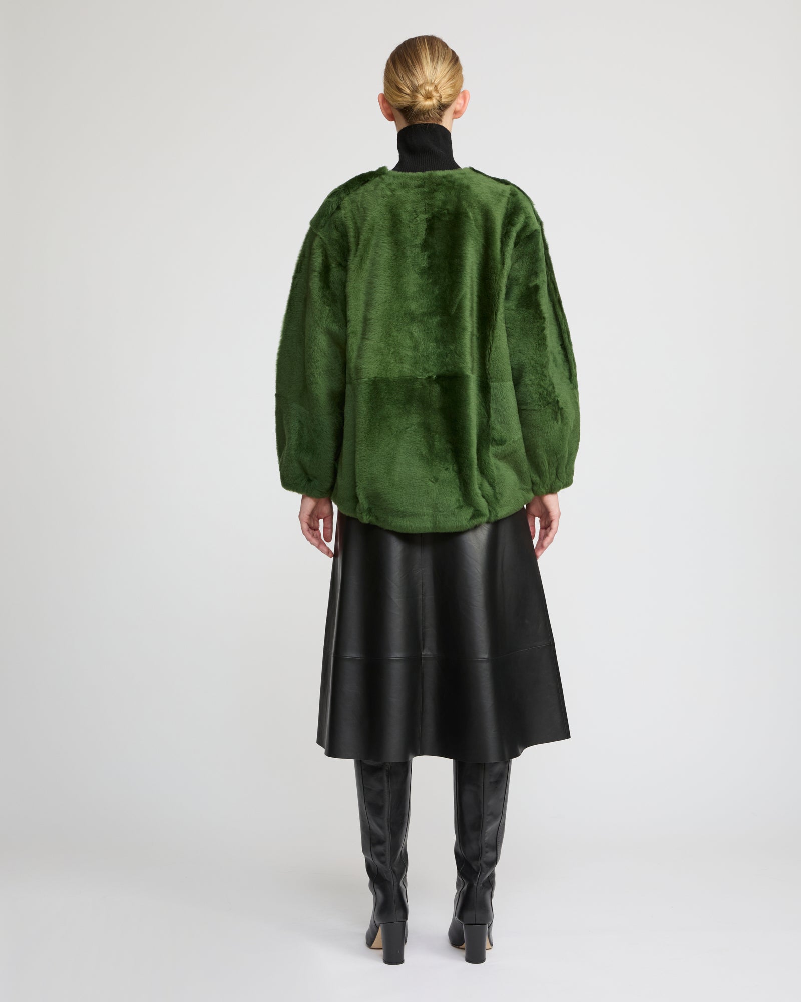 Lambskin shearling sweatshirt -Yves Salomon