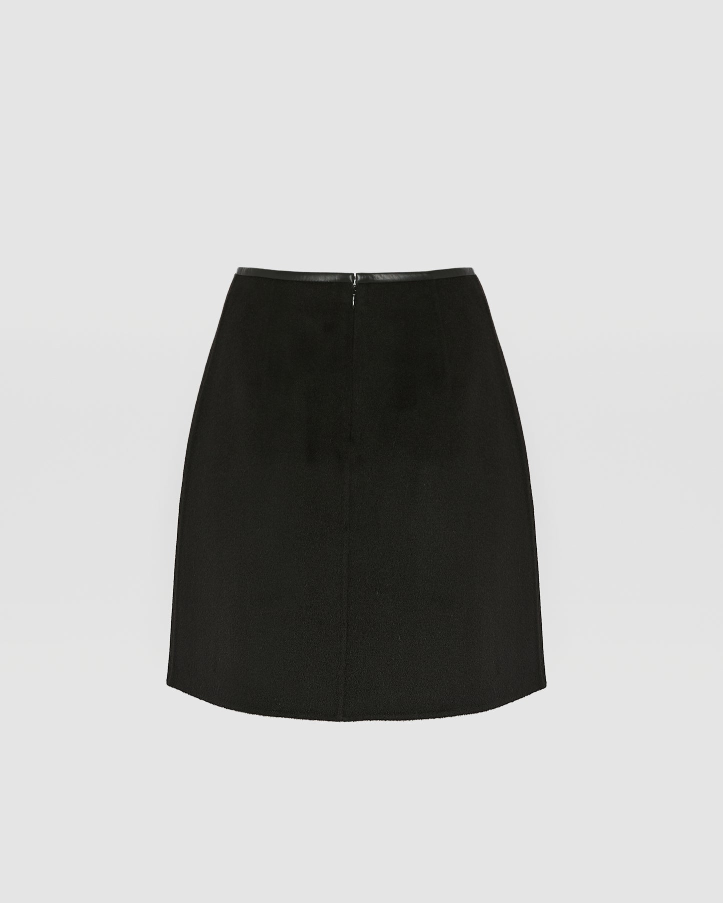 Double-sided cashmere-blend skirt