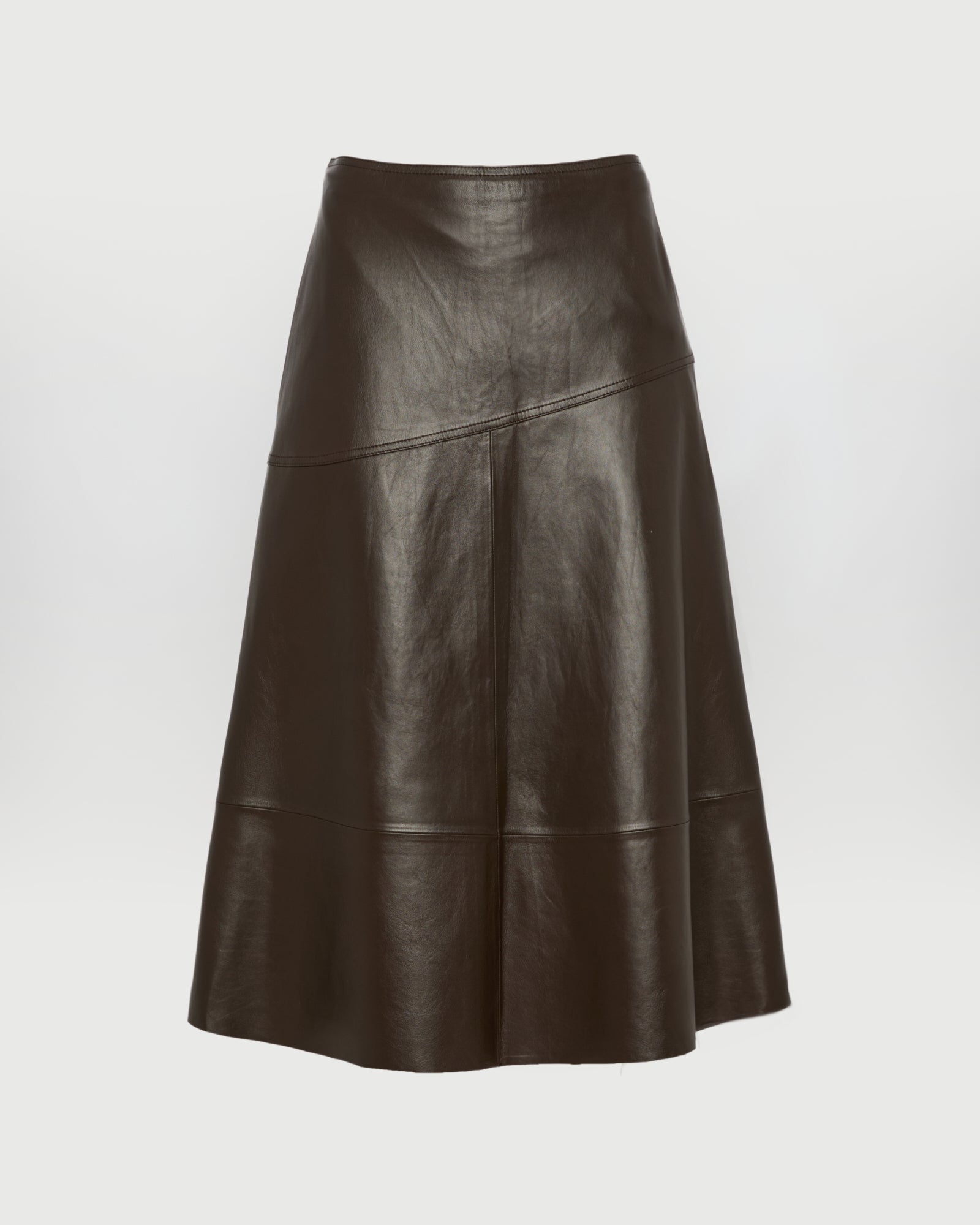 Flared lamb leather skirt -Yves Salomon