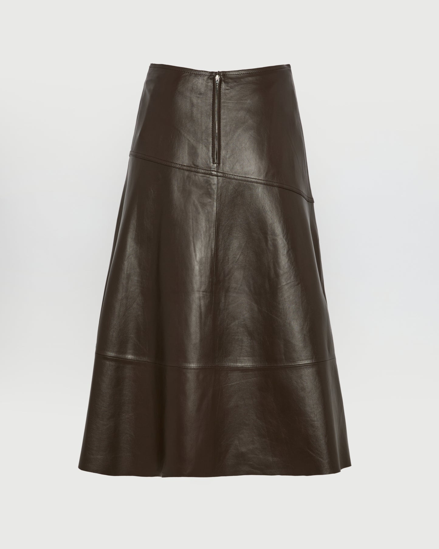 Flared lamb leather skirt -Yves Salomon