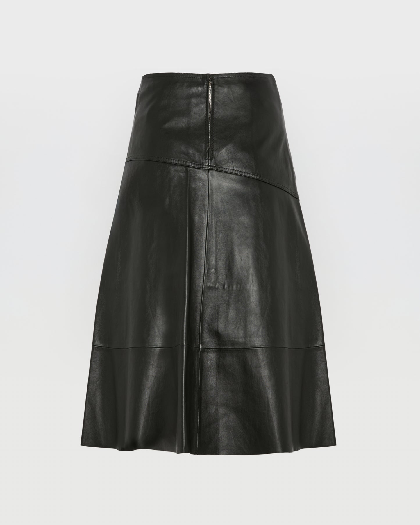 Flared lamb leather skirt -Yves Salomon