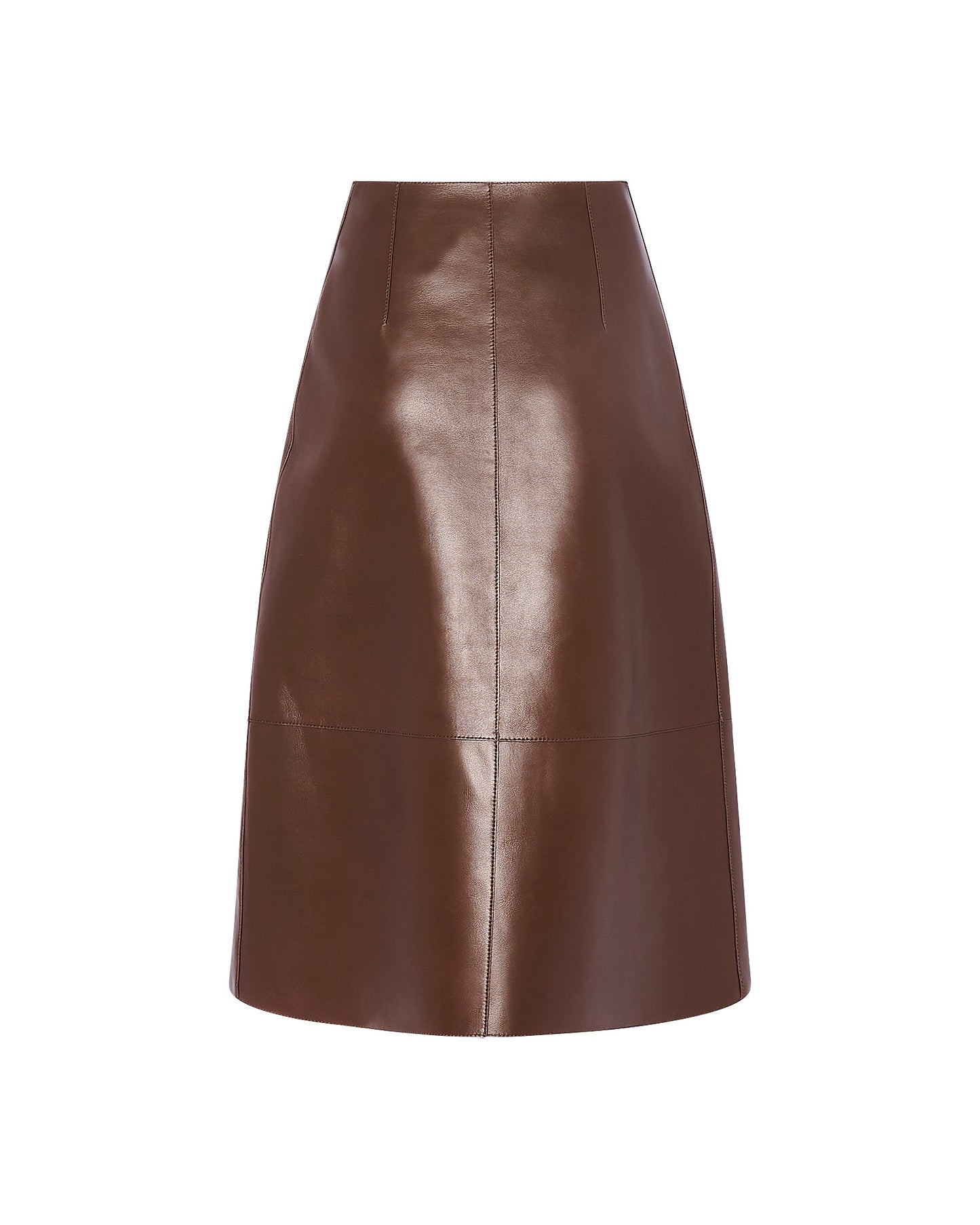 Woollen bonded leather wrap skirt -Yves Salomon