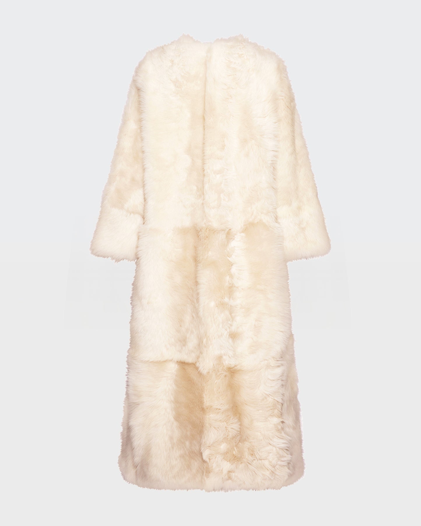 Extra long Toscana lambskin shearling coat