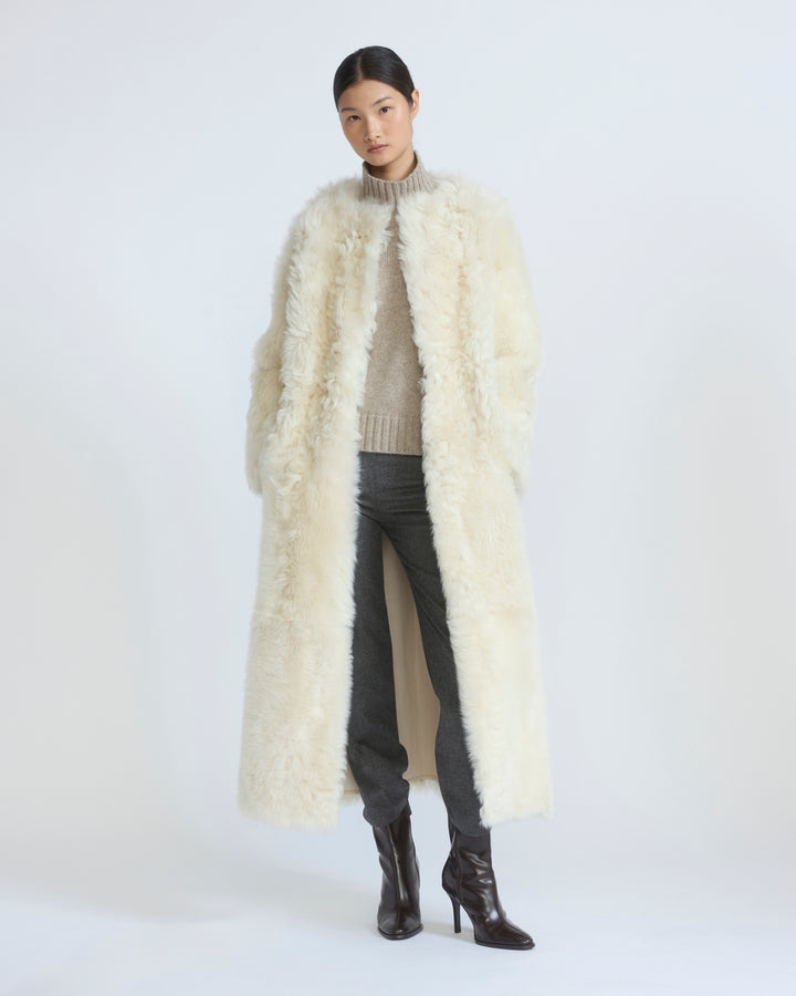 Extra long Toscana lambskin shearling coat - Yves Salomon - New Fall/Winter Collection
