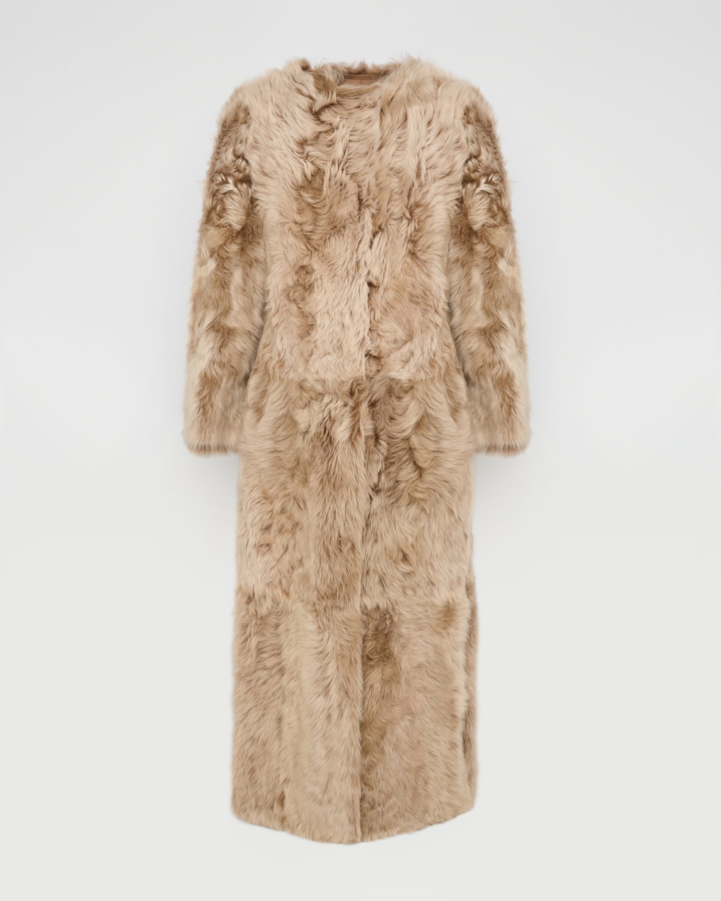 Extra long Toscana lambskin shearling coat -Yves Salomon