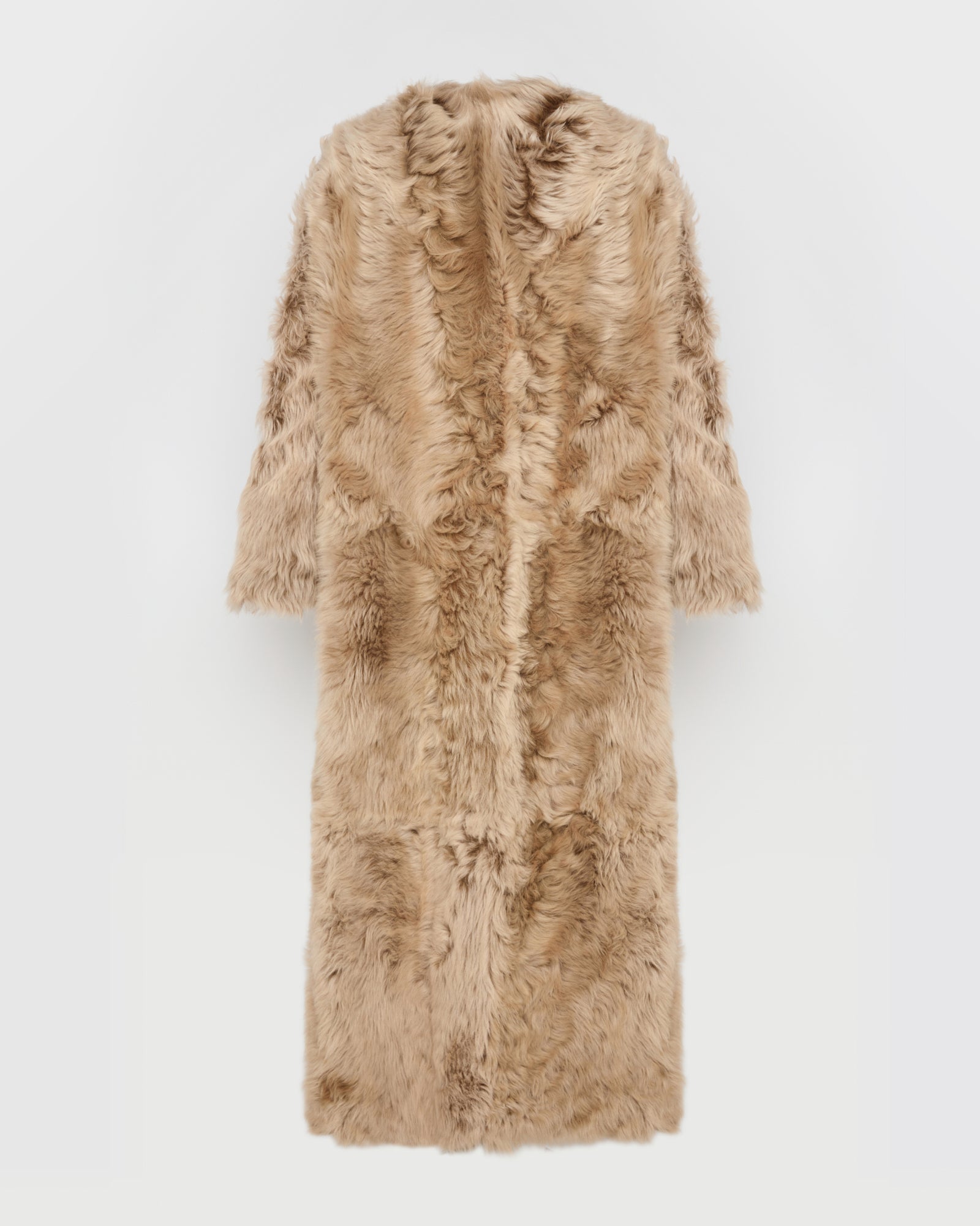 Extra long Toscana lambskin shearling coat -Yves Salomon