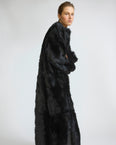 Extra long Toscana lambskin shearling coat