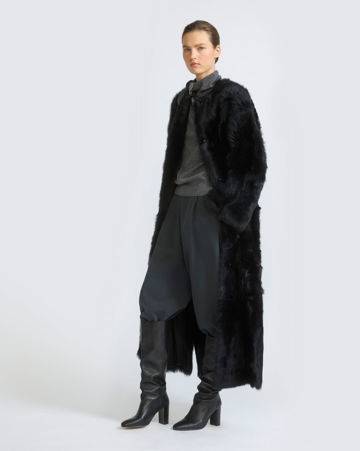 Extra long Toscana lambskin shearling coat - Yves Salomon - New Fall/Winter Collection