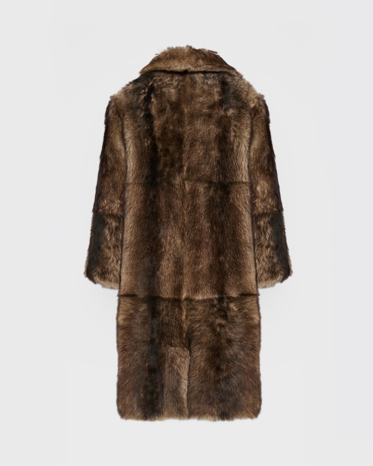 Reversible Long Shearling Coat -Yves Salomon