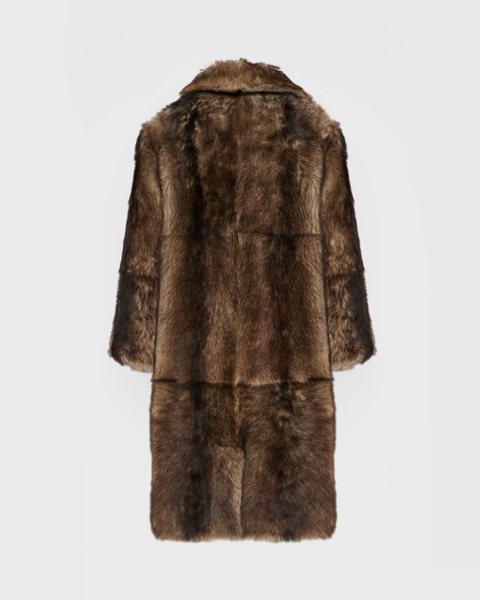 Reversible Long Shearling Coat -Yves Salomon