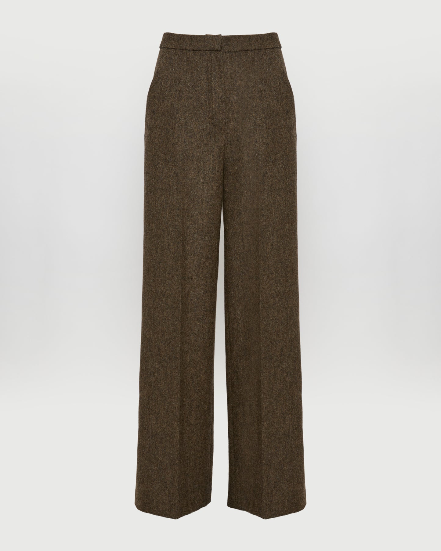 Flannel tailored trousers -Yves Salomon