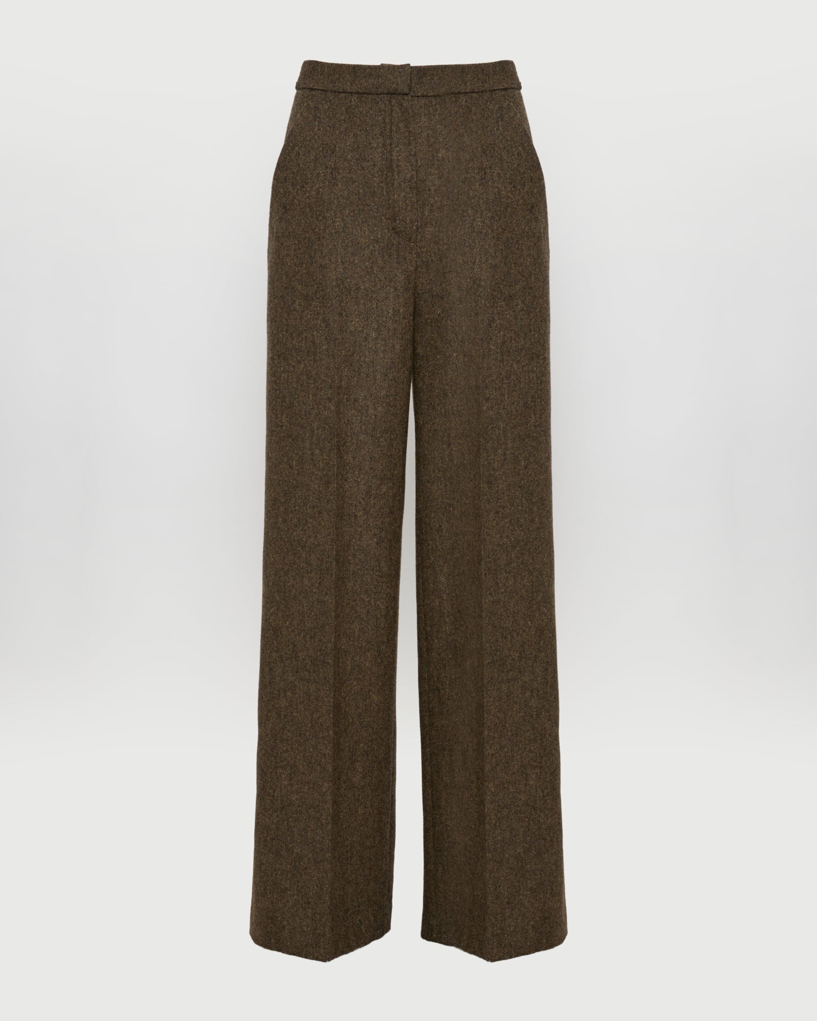 Flannel tailored trousers -Yves Salomon