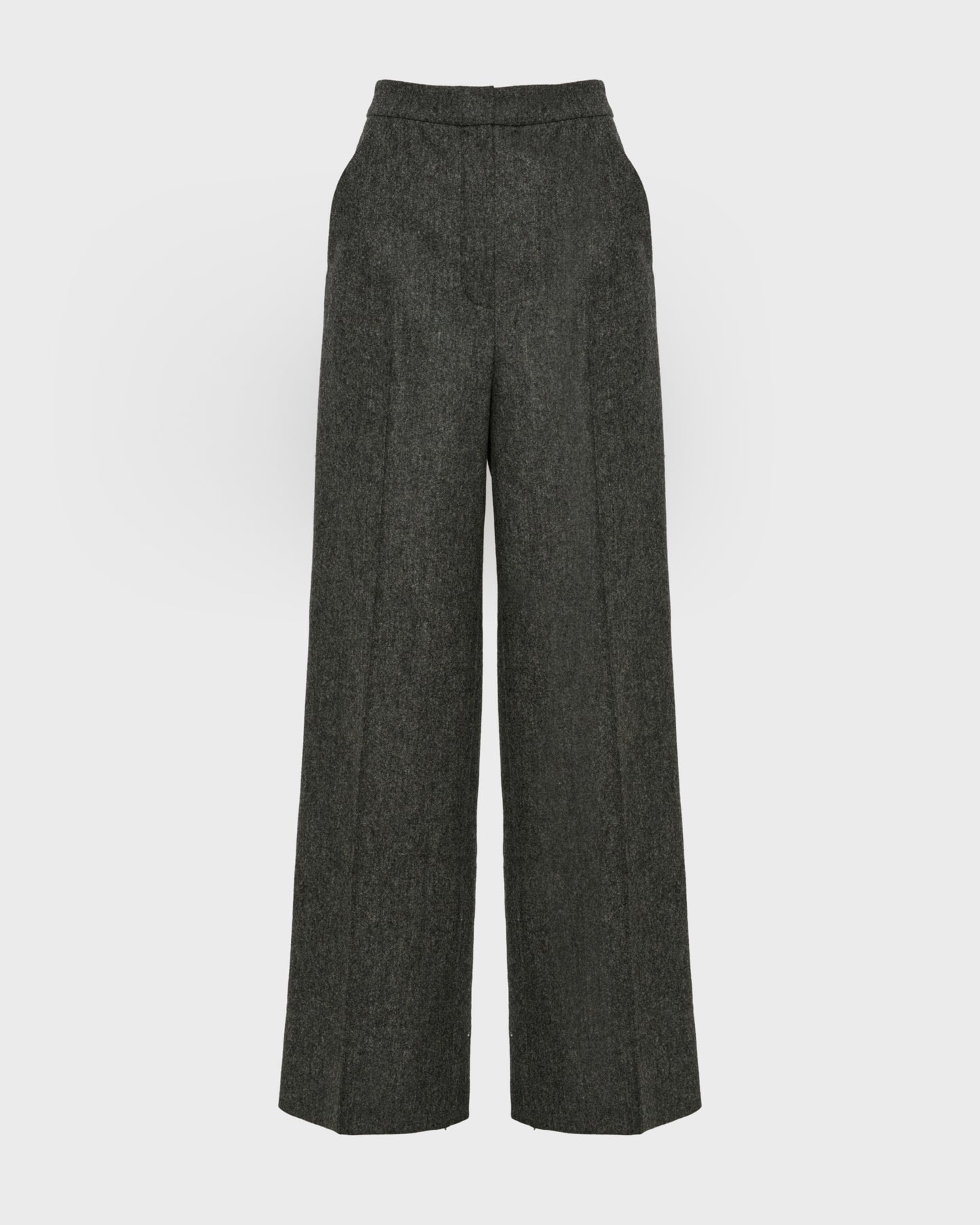 Flannel tailored trousers -Yves Salomon